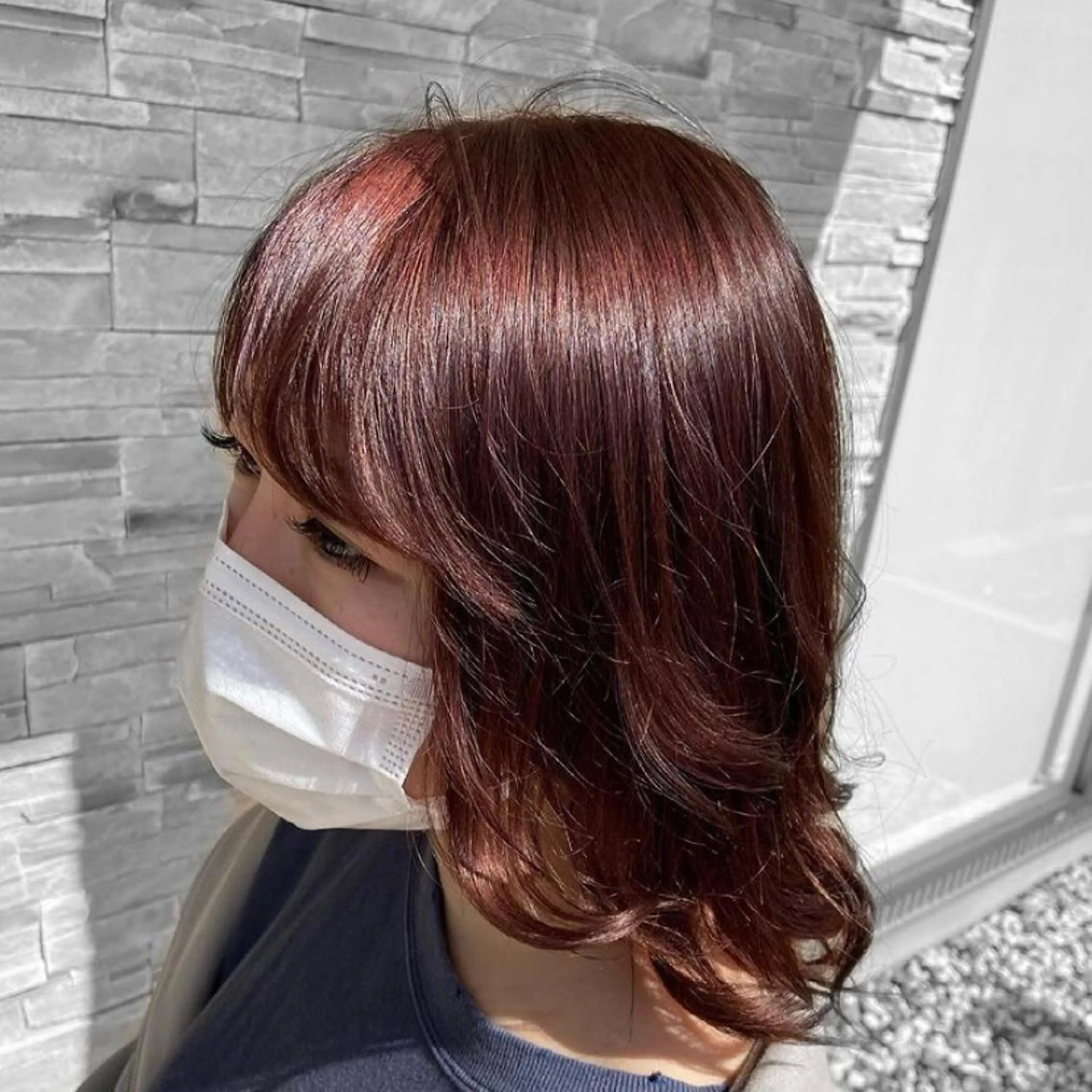 ミディアム カラー ヘアアレンジ 杉木 勝太のヘアスタイル