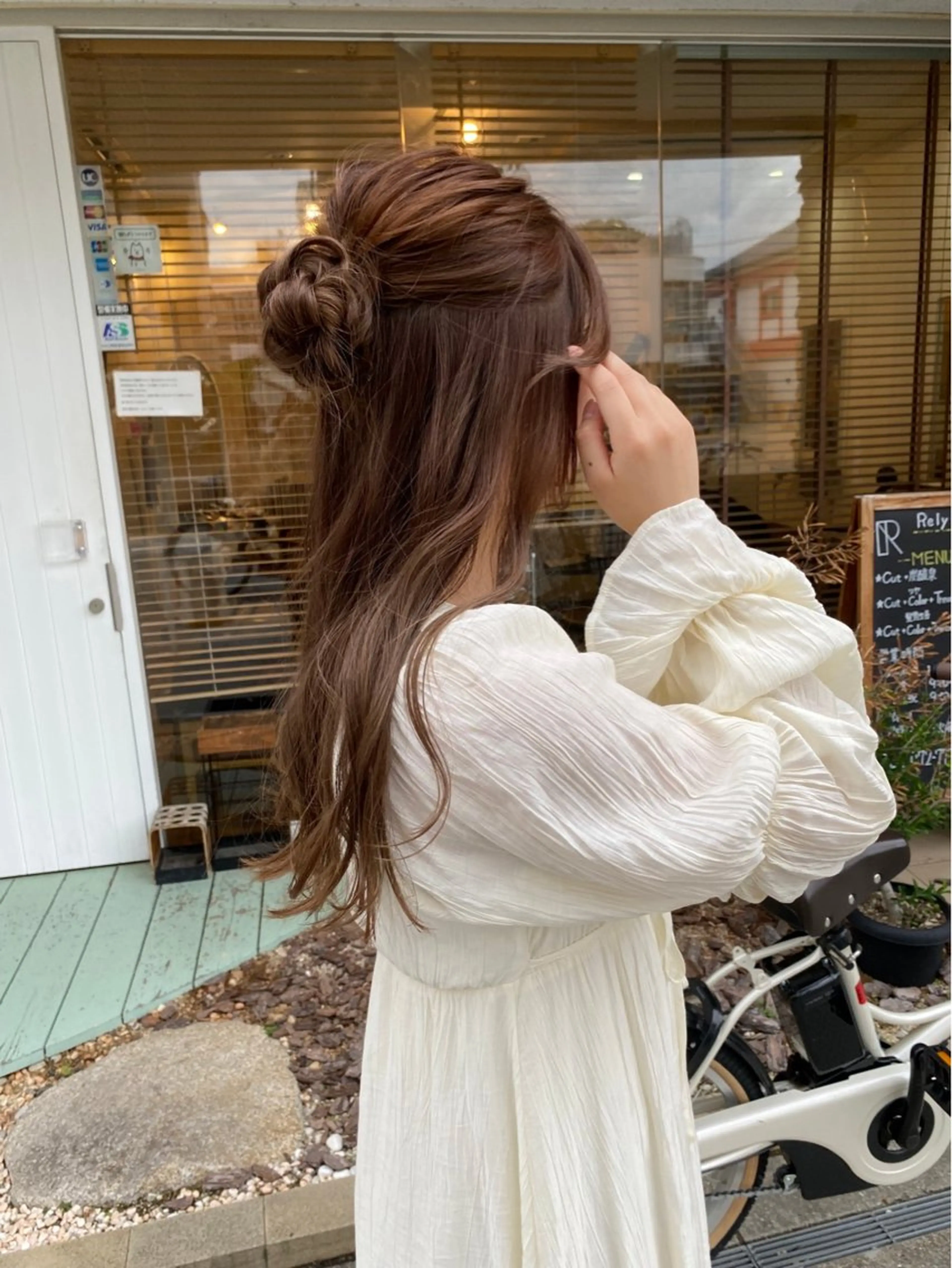 ロング 境 希望のヘアスタイル