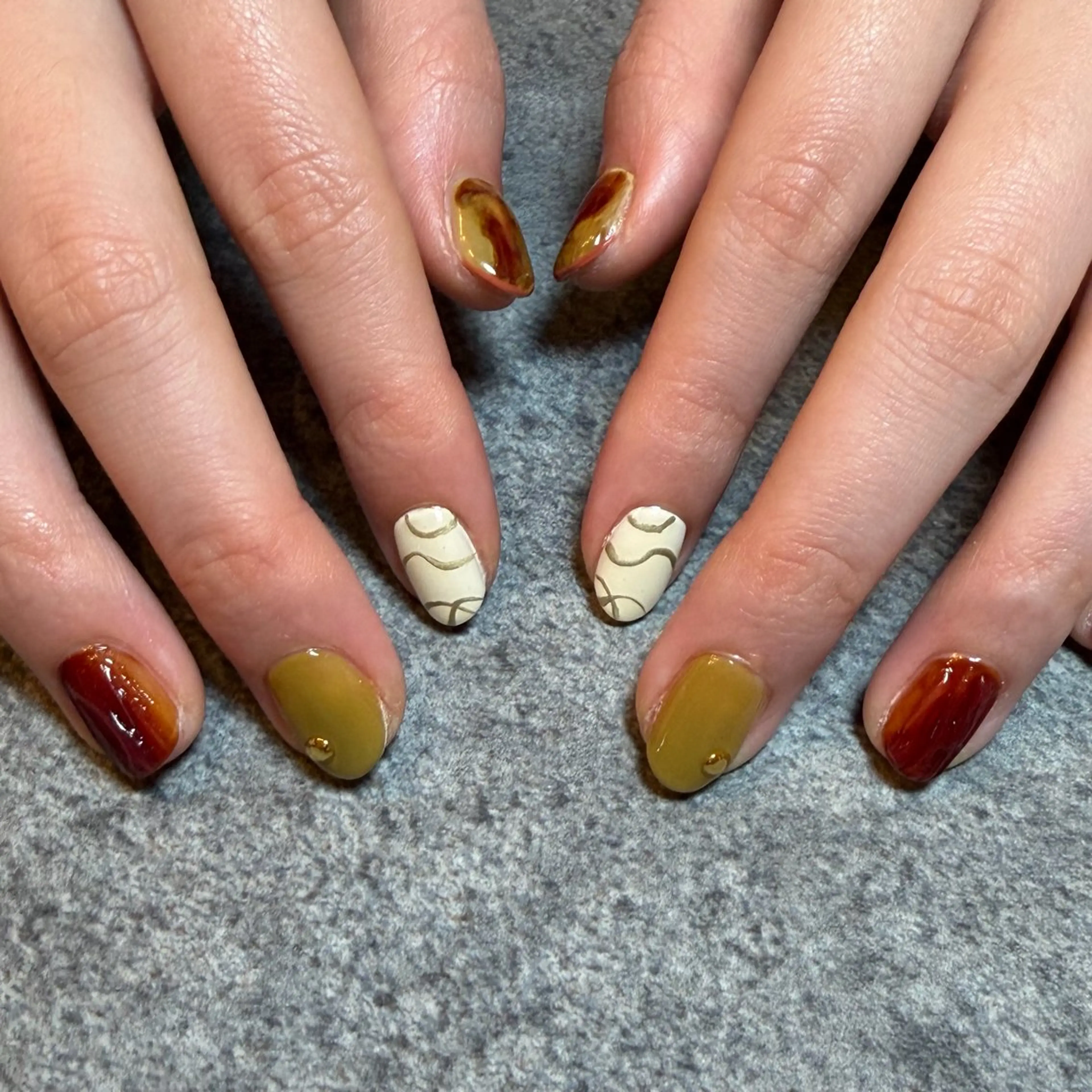 ネイル 自由が丘サロン あやめ💅のネイルデザイン