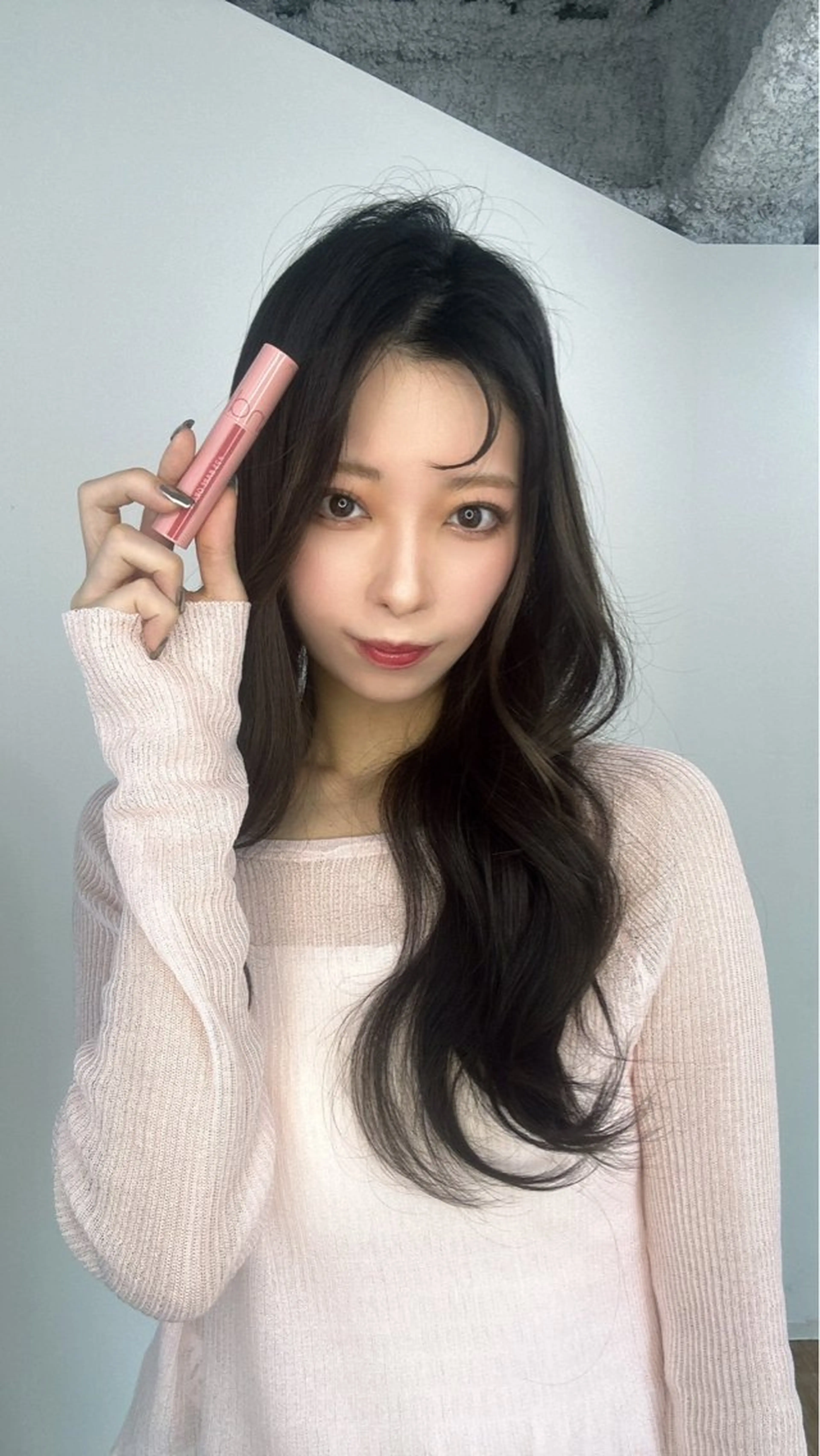 ロング パーマ 韓国風ヘア 武田涼レイヤーカット 髪質改善×縮毛矯正のヘアスタイル