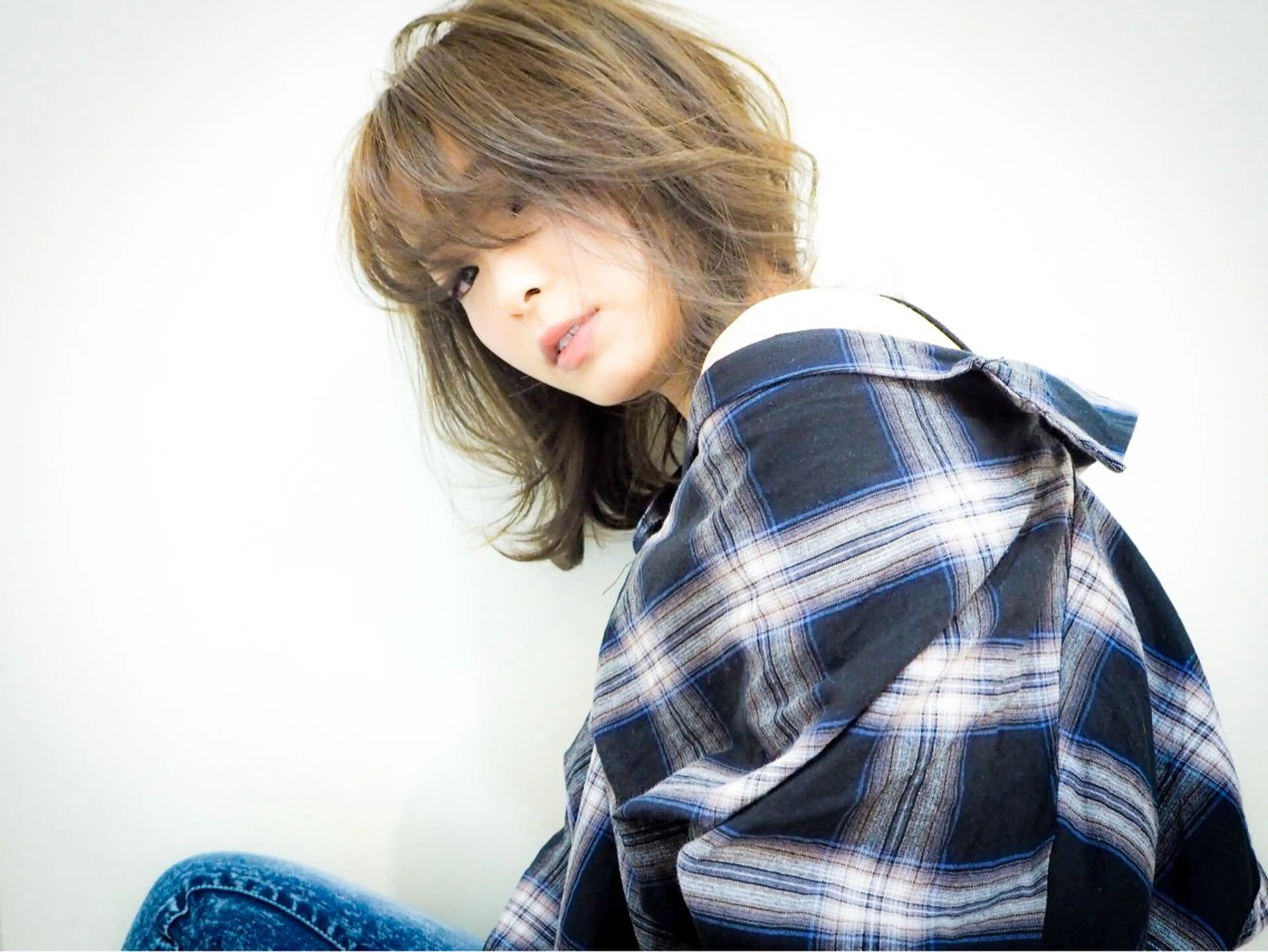 🟪人気No.1👑似合わせカット+艶カラー(白髪染めも可)＋しっとりうる艶link4ステップトリートメント🟪の写真