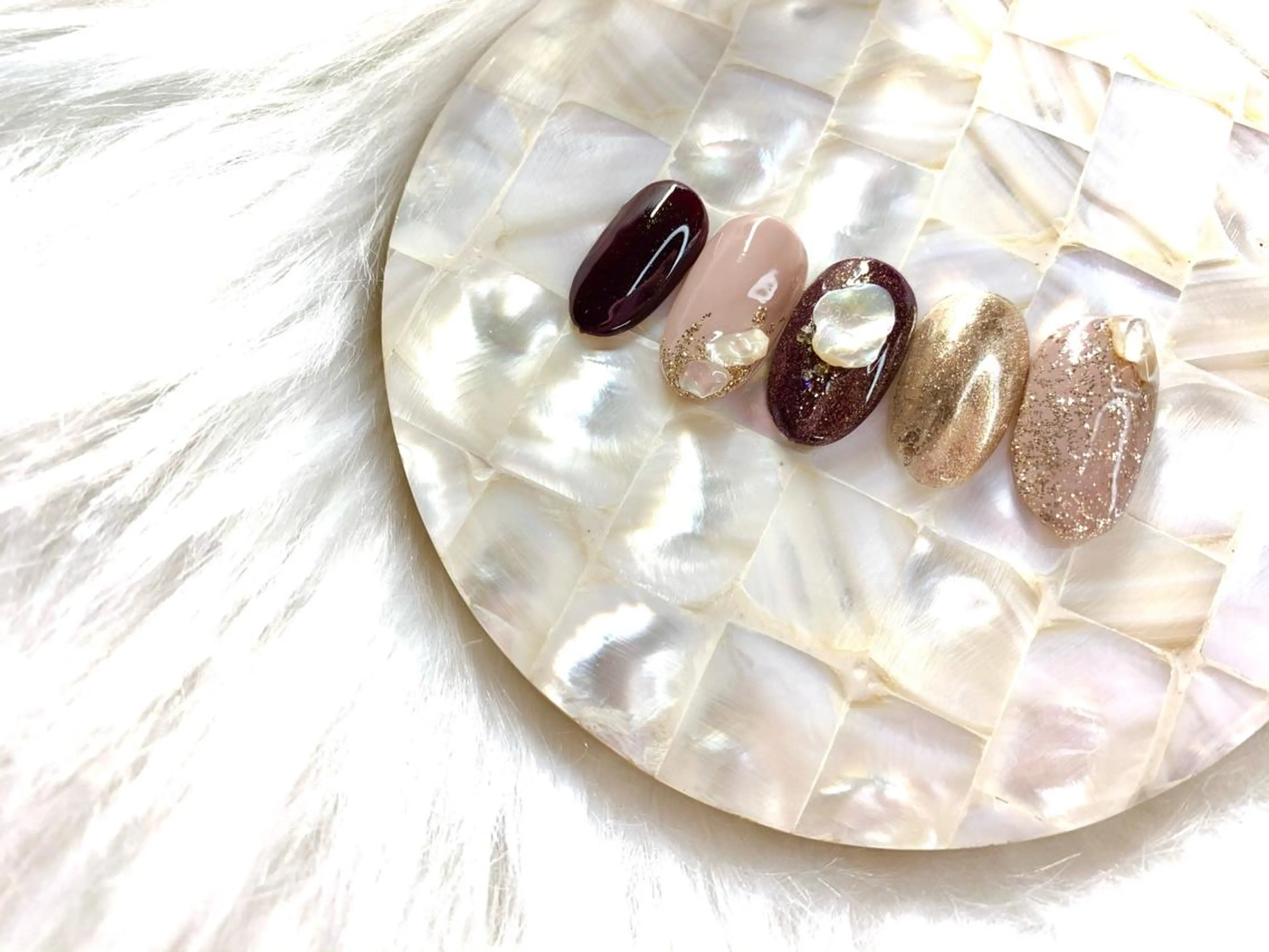 ネイル ニュアンスネイル aime 中崎町のネイルデザイン