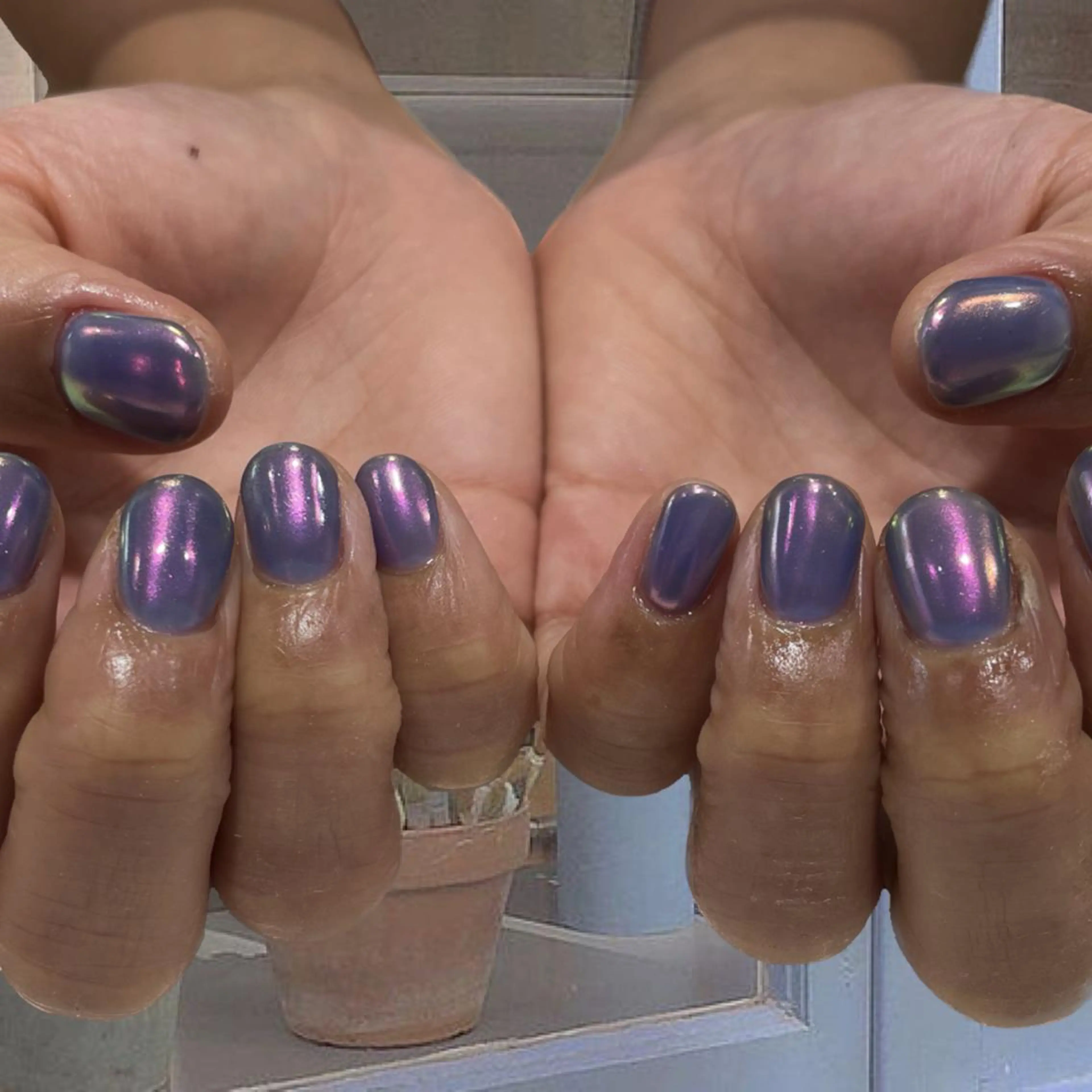 ネイル オーロラネイル ハンドネイル sharesalon    room59所属・nozomi 🌙のネイルデザイン