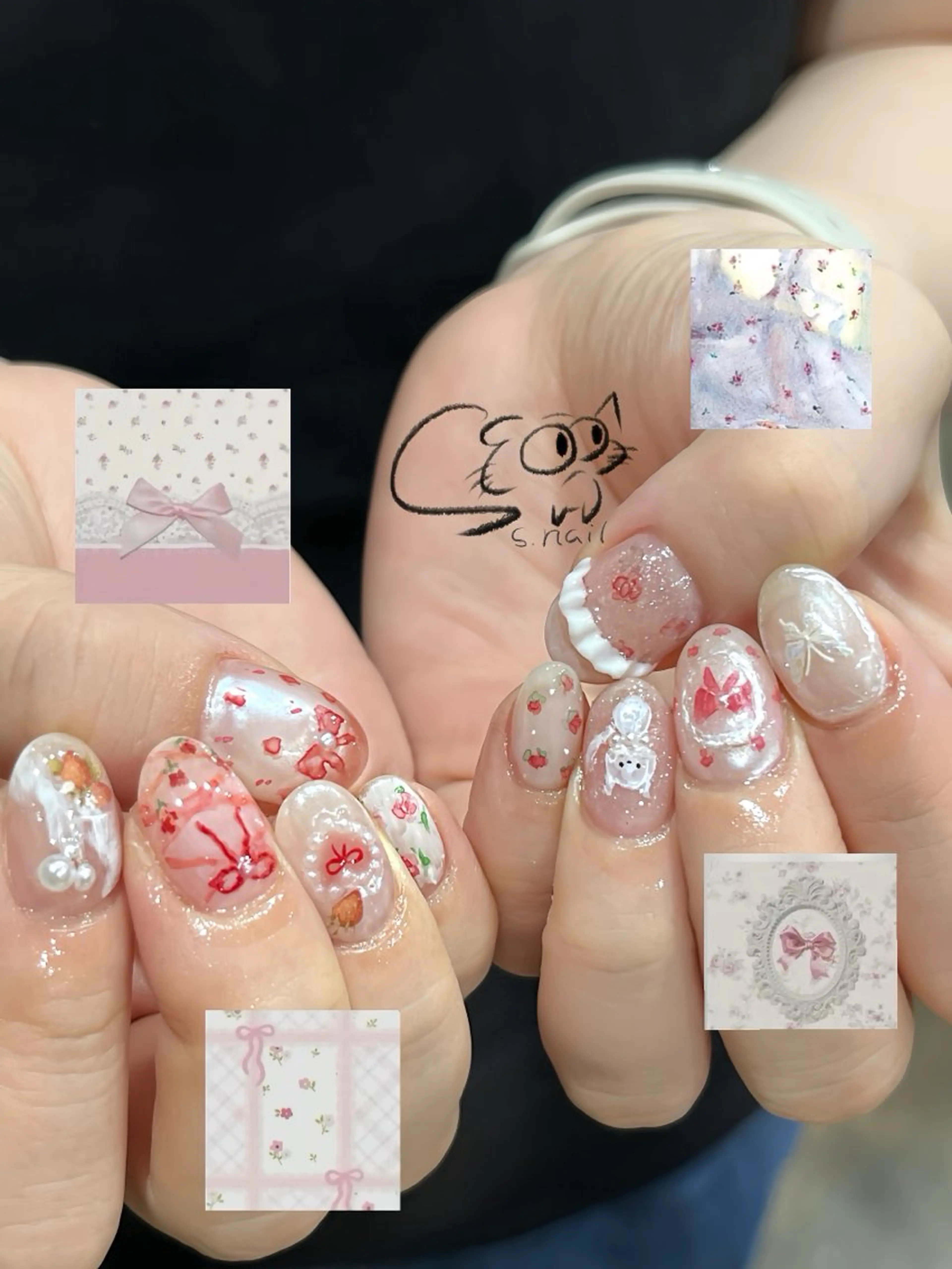 ネイル チークネイル フレンチネイル グラデーション マグネットネイル ワンカラーネイル S.nail所属・S.nail _のネイルデザイン