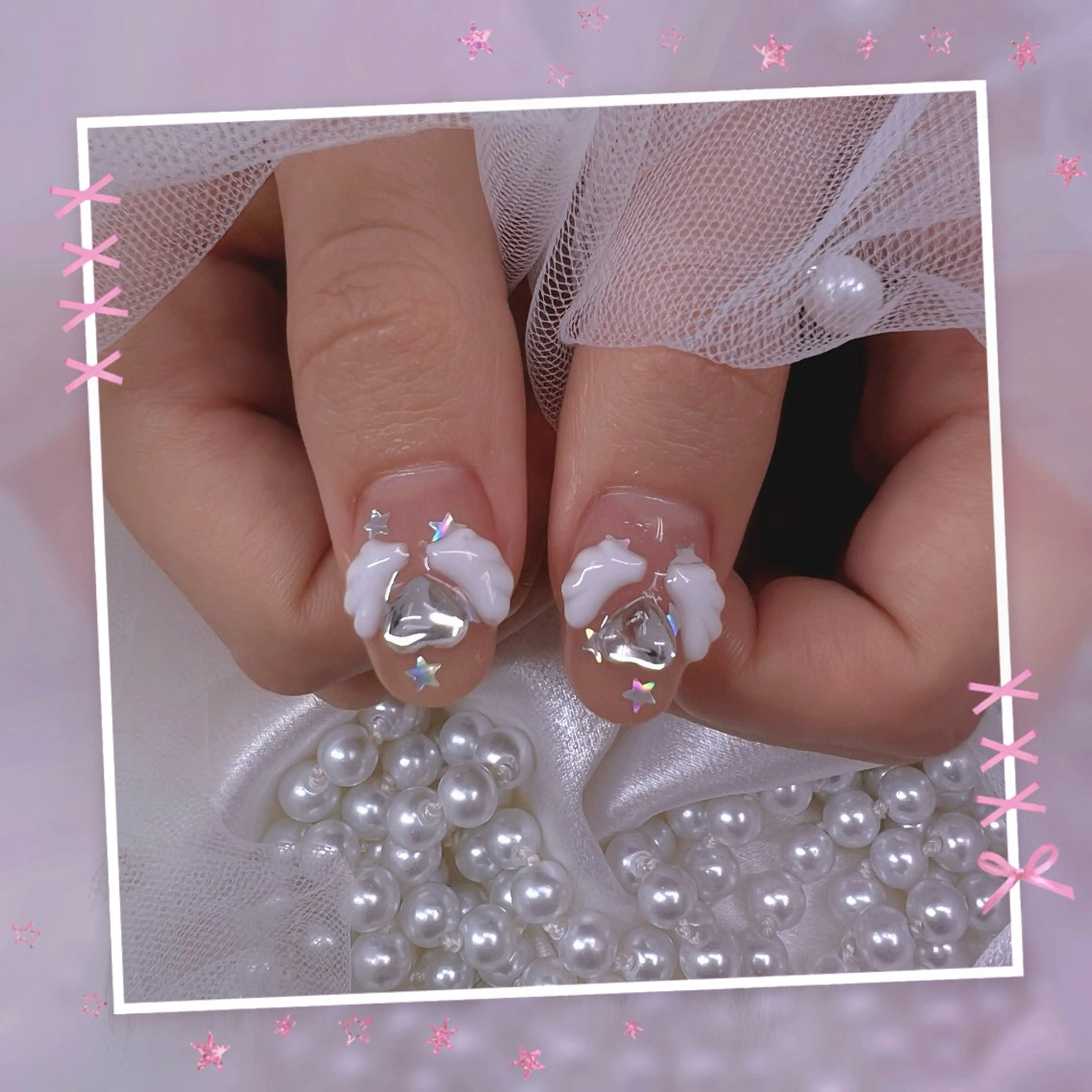 ネイル チークネイル フレンチネイル ガーリー グラデーション マグネットネイル ハンドネイル Chill Nailsalonのネイルデザイン