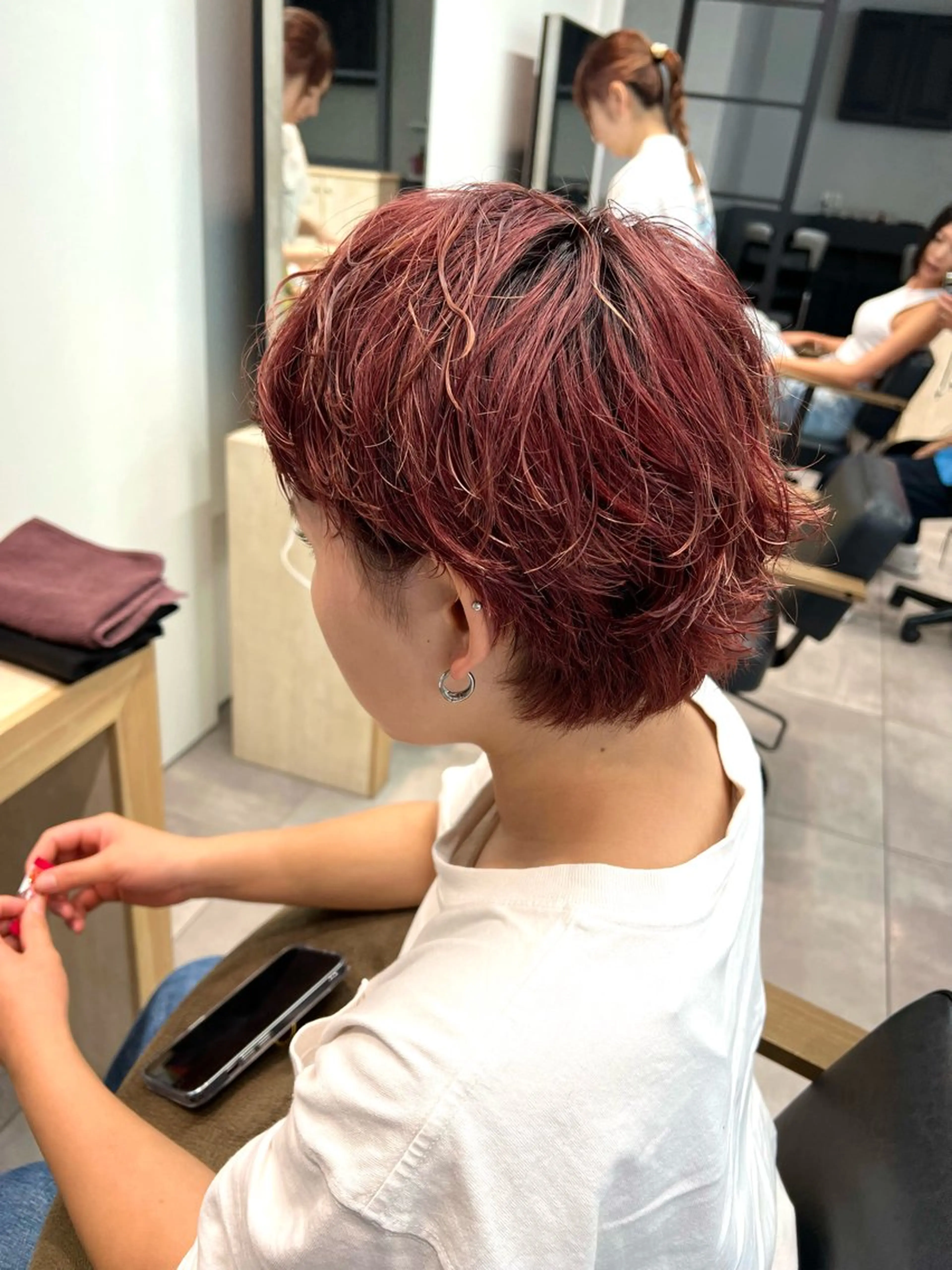 ショート カラー ヘアカラー トリートメント 🌞レイヤー×カラー 前川那津美🌞のヘアスタイル