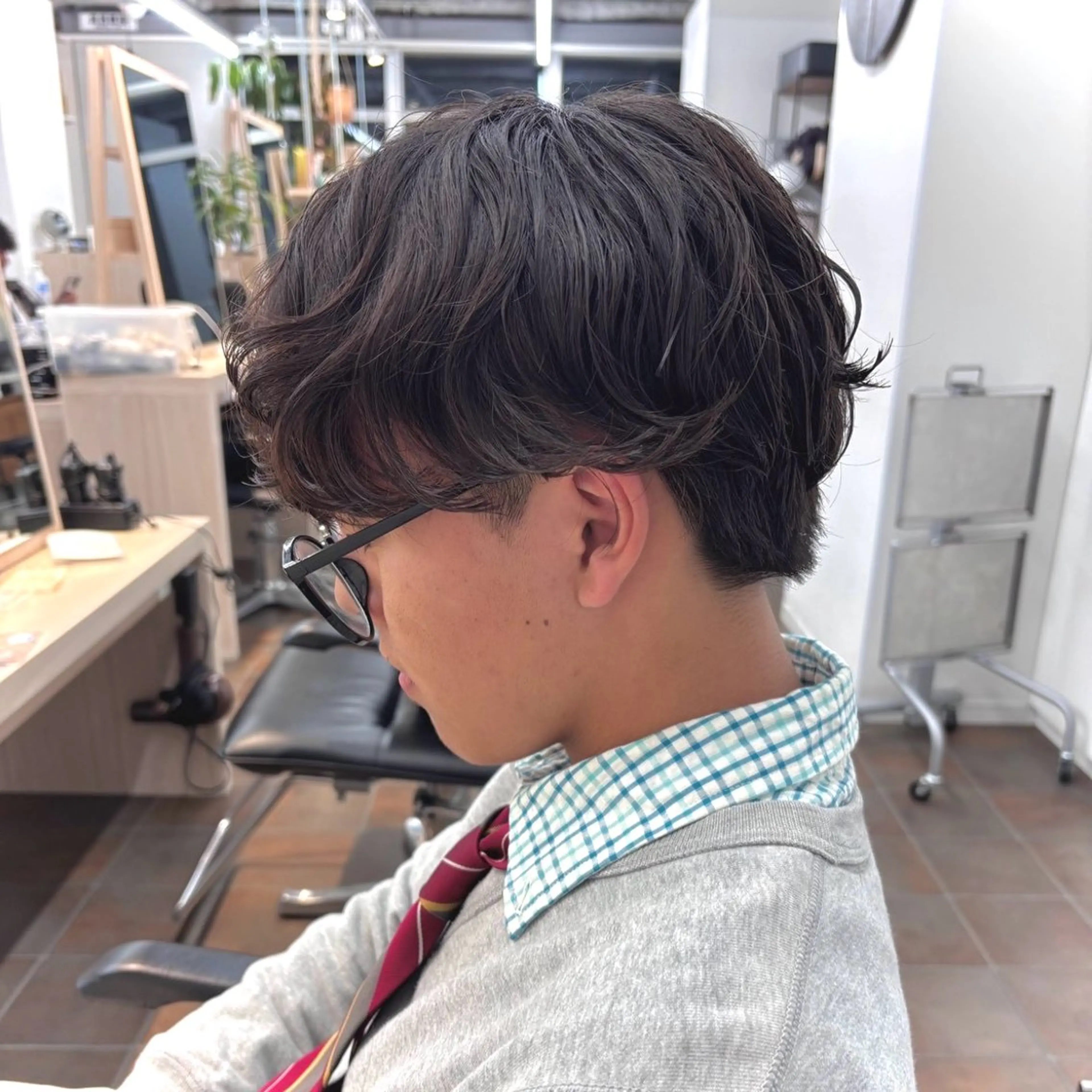 パーマ メンズ メンズパーマ カット パーマ ヘッドスパ かどた はるなのヘアスタイル