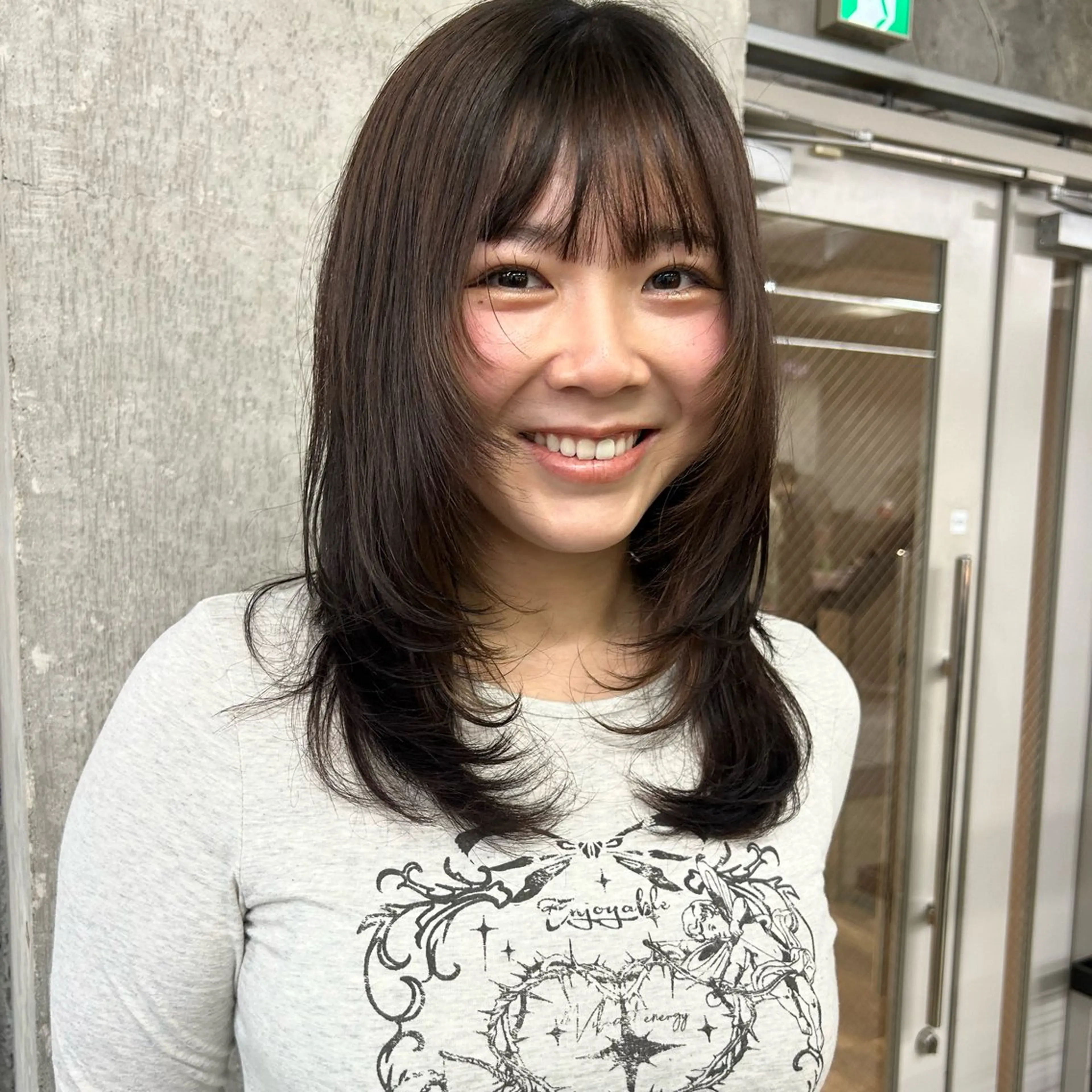 セミロング カット ヘアカラー 伊藤ほのか /パーマ/ショートのヘアスタイル