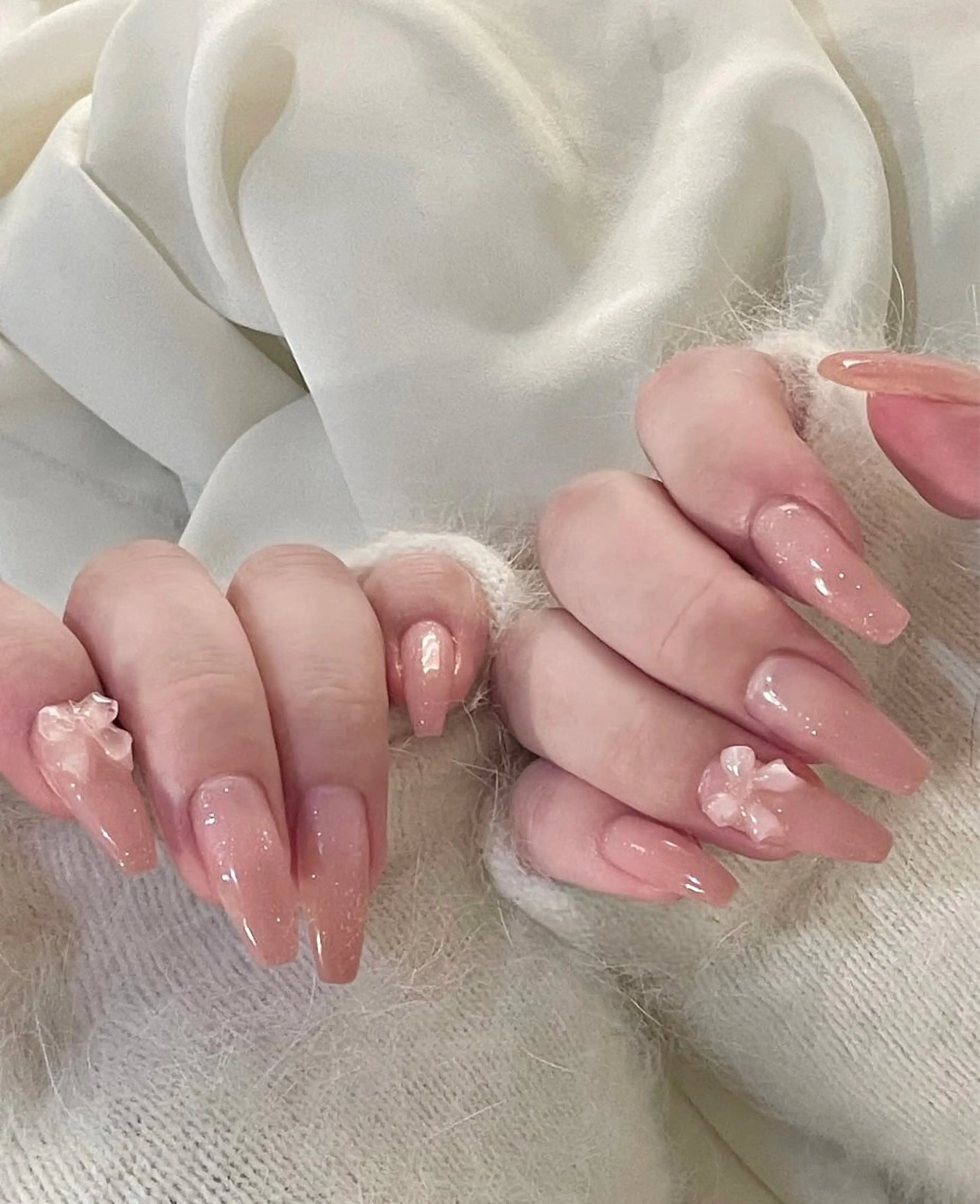 ネイル ボルドー チークネイル 成人式 フレンチネイル グラデーション ハンドネイル Lina nail所属・Luna 池袋のネイルデザイン