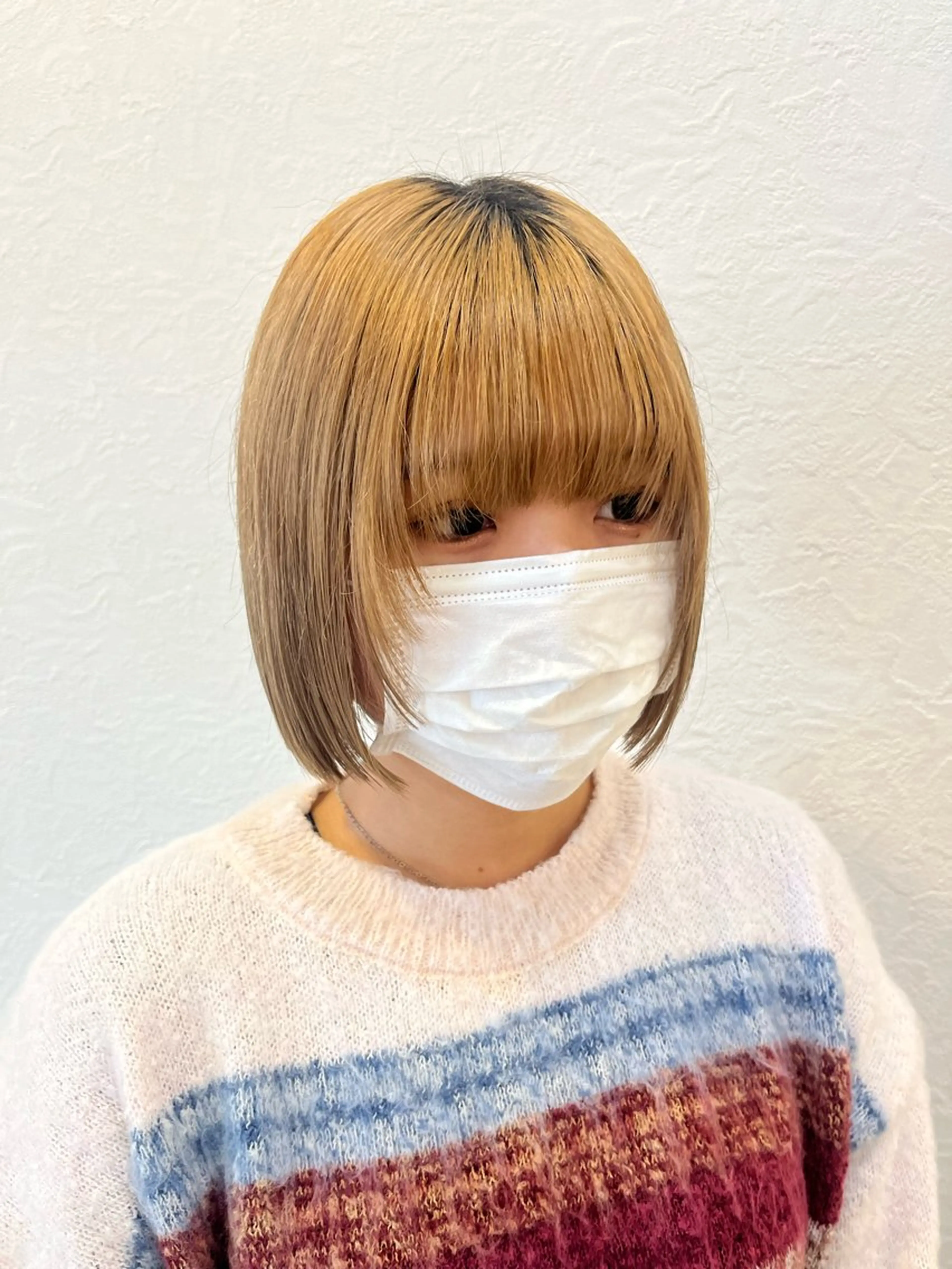 ショート ボブ 顔周りカット 姫カット レイヤーカット Emma ecole所属・Emma ecole /栄/RIOのヘアスタイル