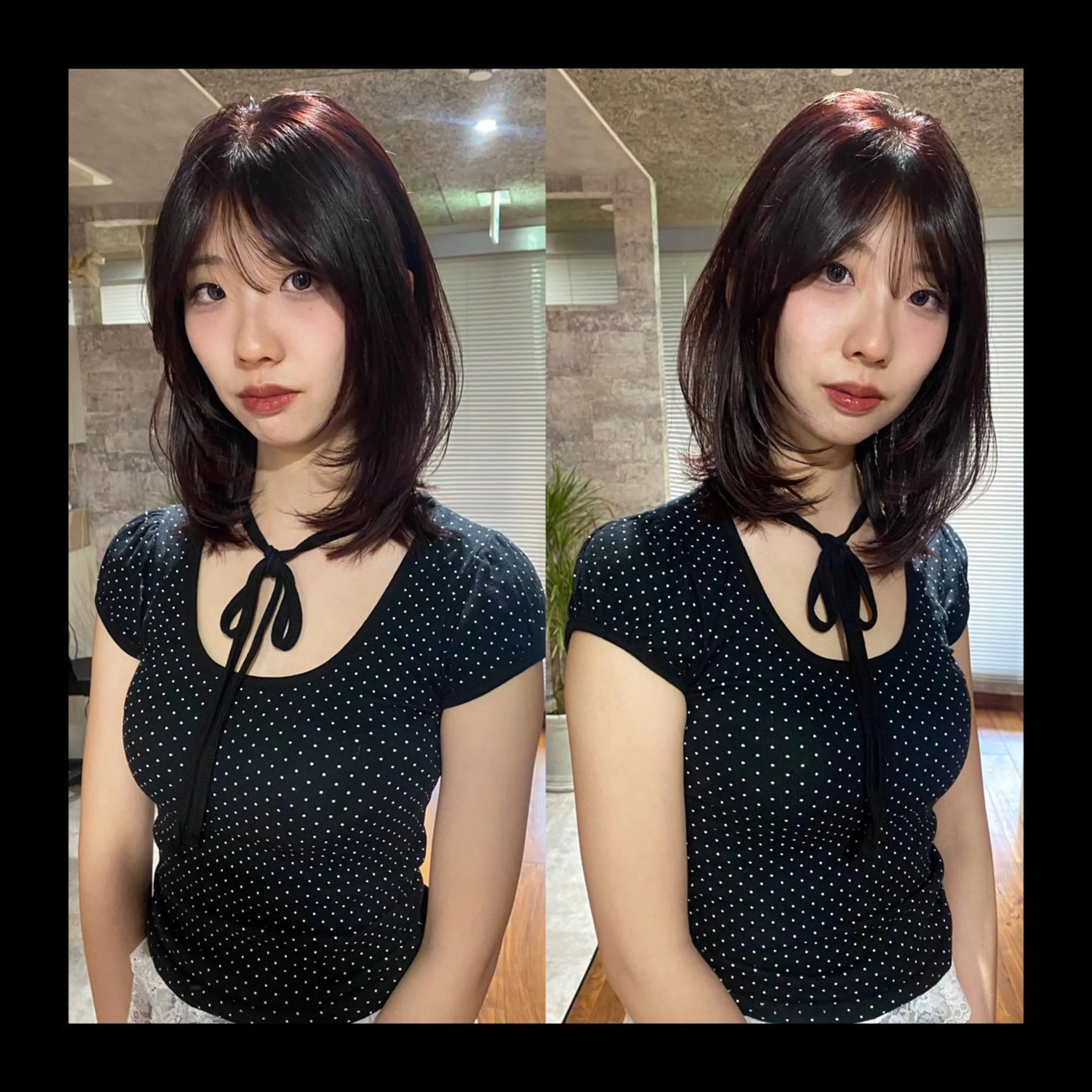 ミディアム カラー カット ヘアカラー トリートメント mai / linoah˚✧のヘアスタイル