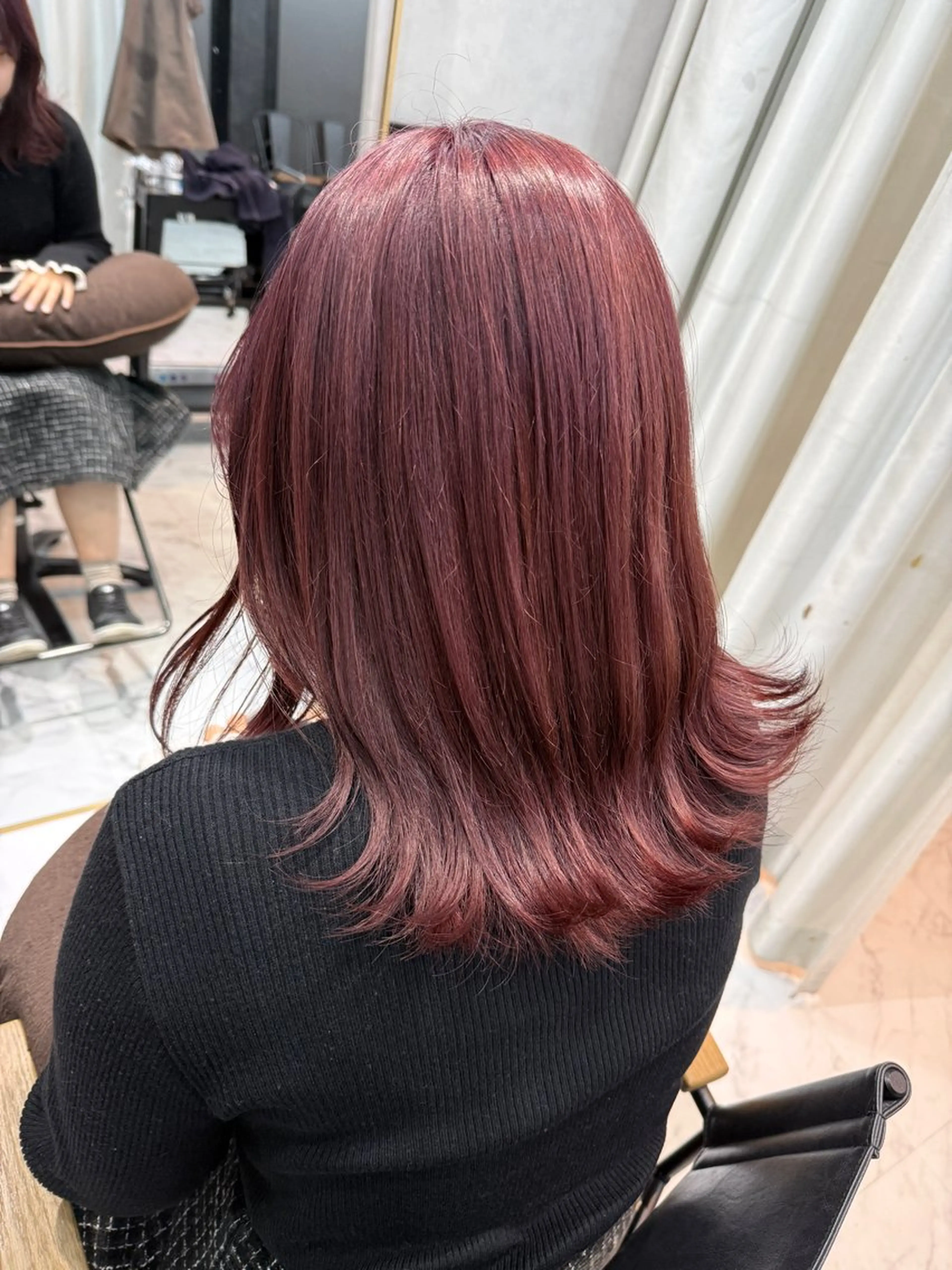 ミディアム カラー カット ヘアカラー トリートメント 透明感カラー/パーマ 🌀アオノのヘアスタイル