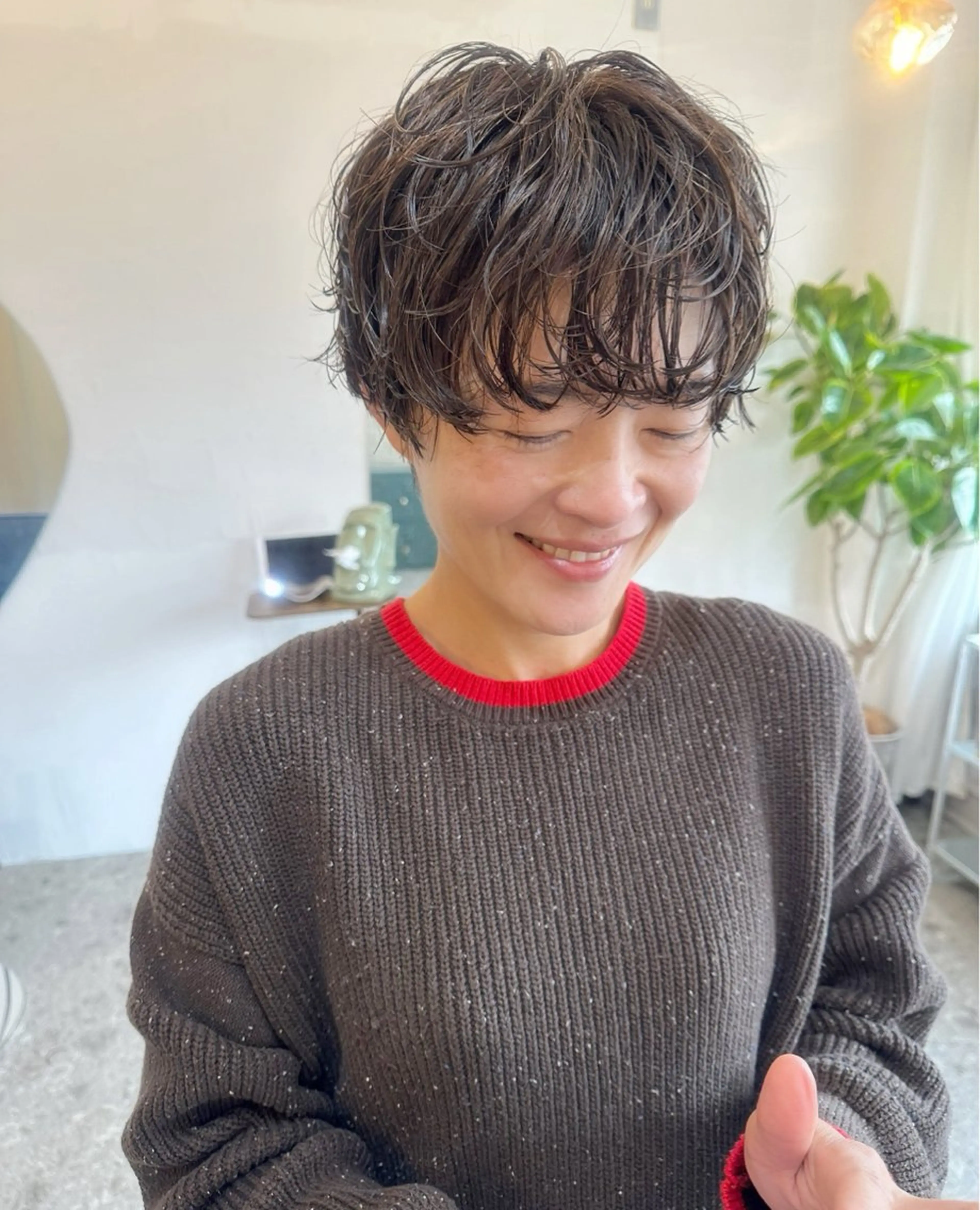 U35🌀垢抜けレディースショート×ミルクパーマ🌀の写真