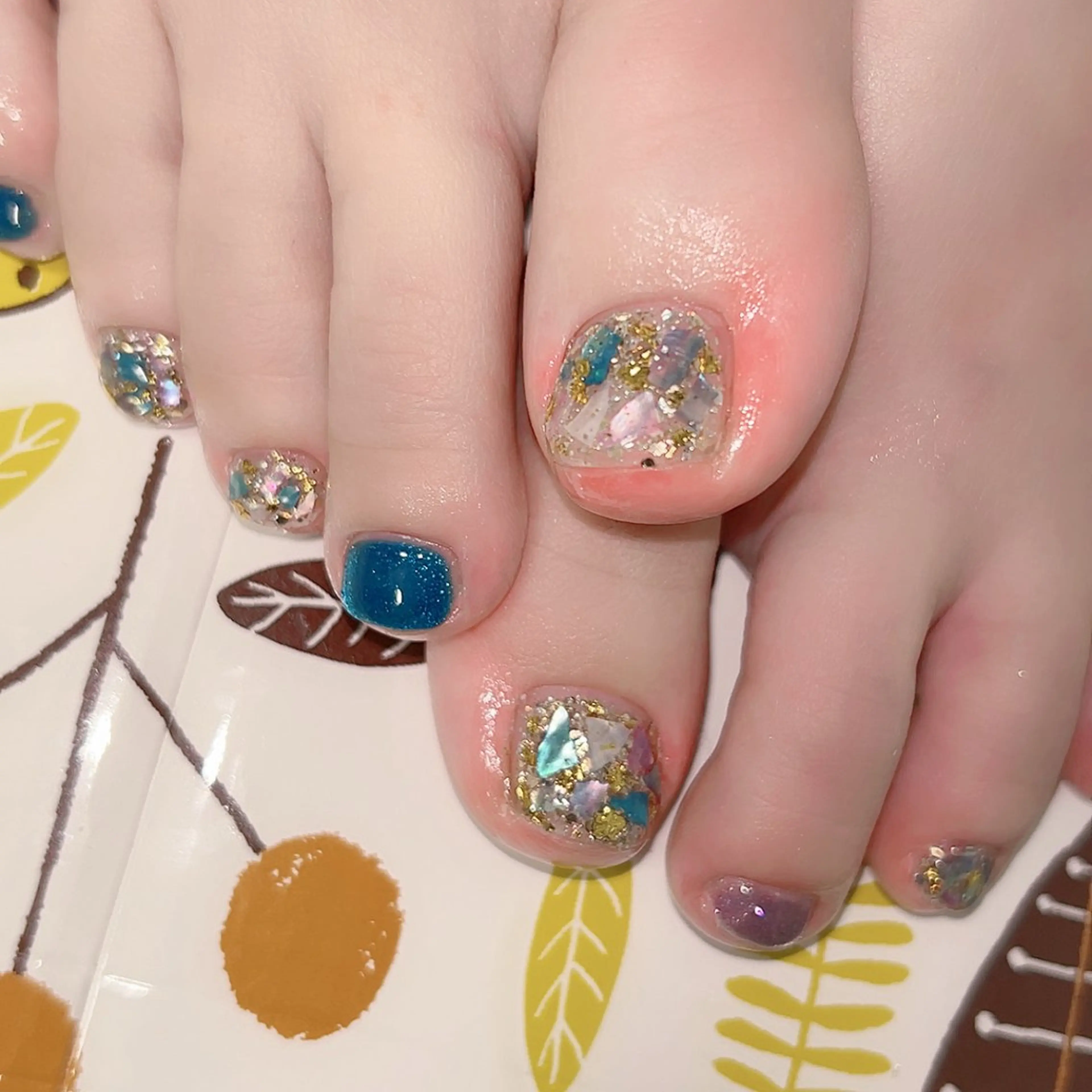 ネイル フットネイル マグネットネイル Cute Tips nailのネイルデザイン