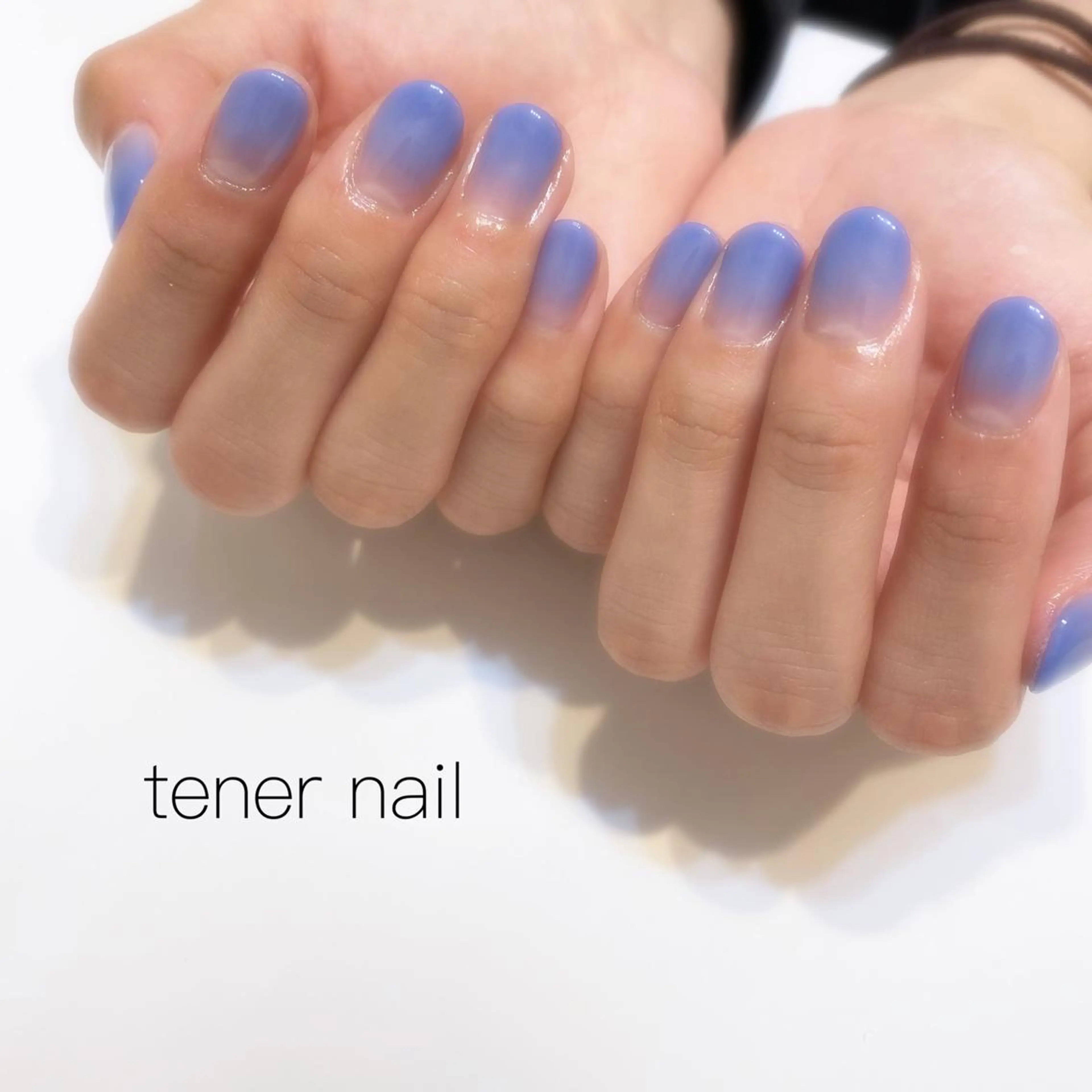 ネイル ブルー クリアネイル グラデーション ピンク tener  nail  テネルネイル所属・テネルネイル tener nailのネイルデザイン