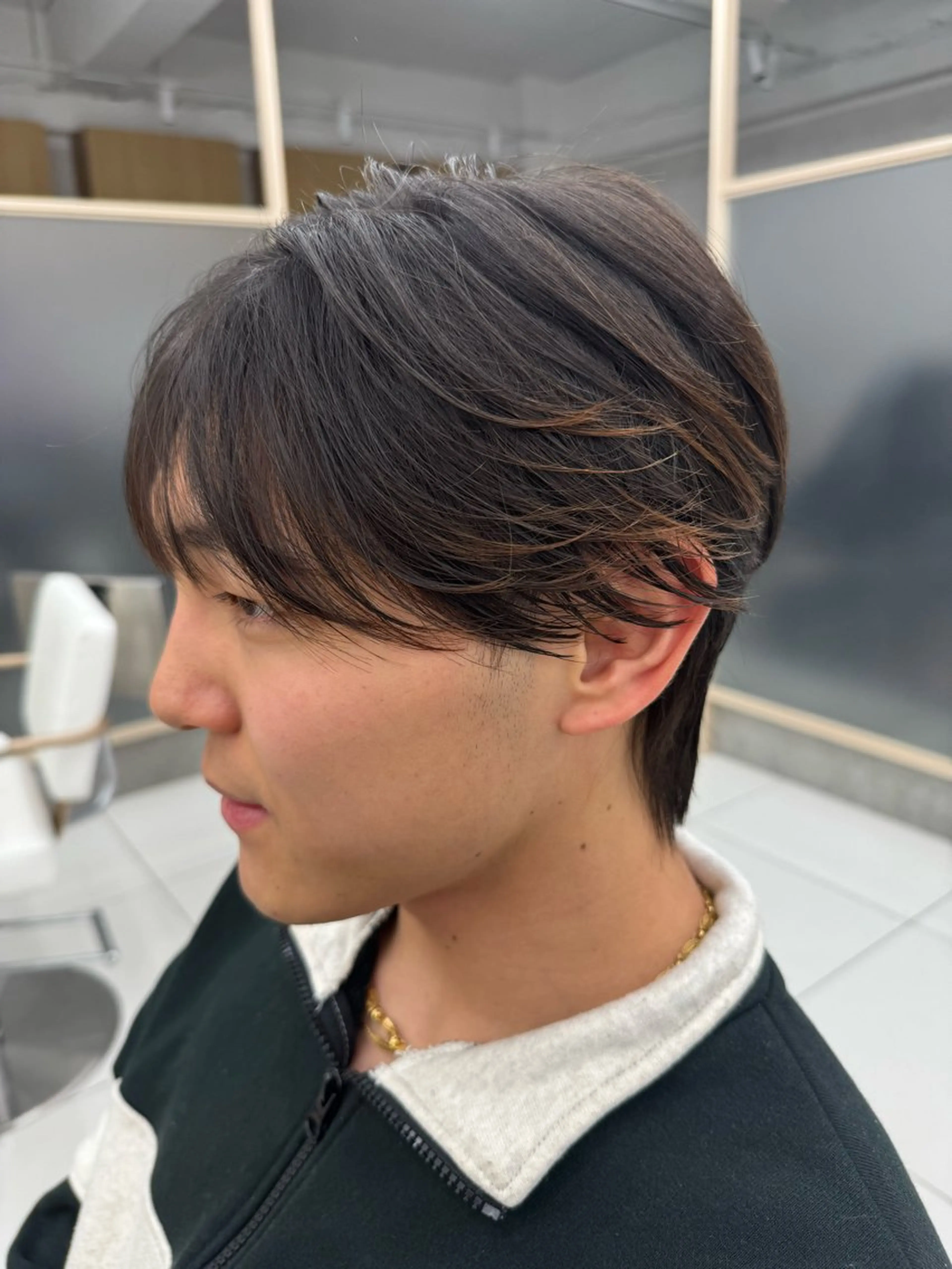 メンズ 顔まわりカット/ カラー/西野和裕のヘアスタイル