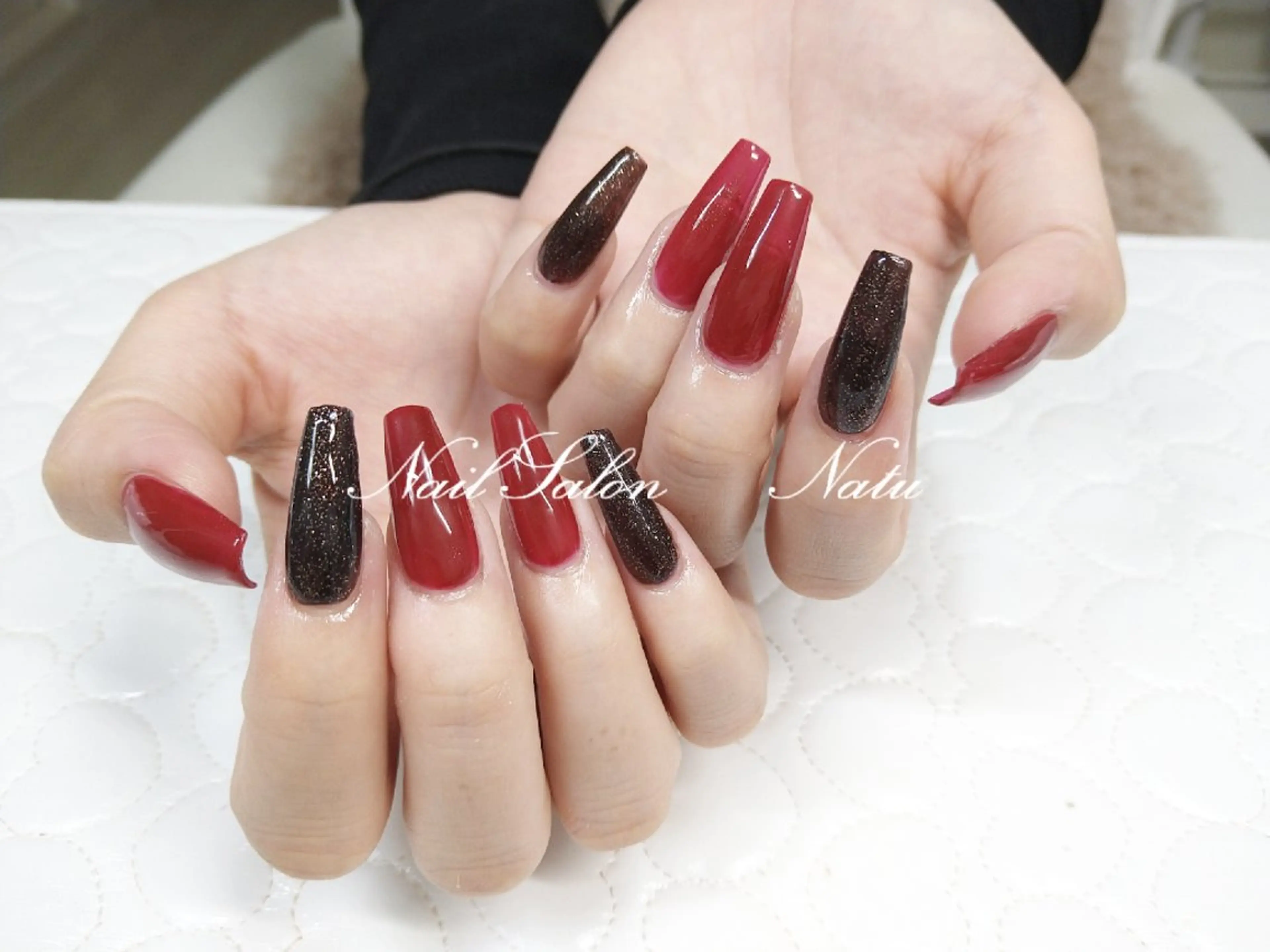 ネイル 長さ出し ハンドネイル nailsalon　 Natuのネイルデザイン