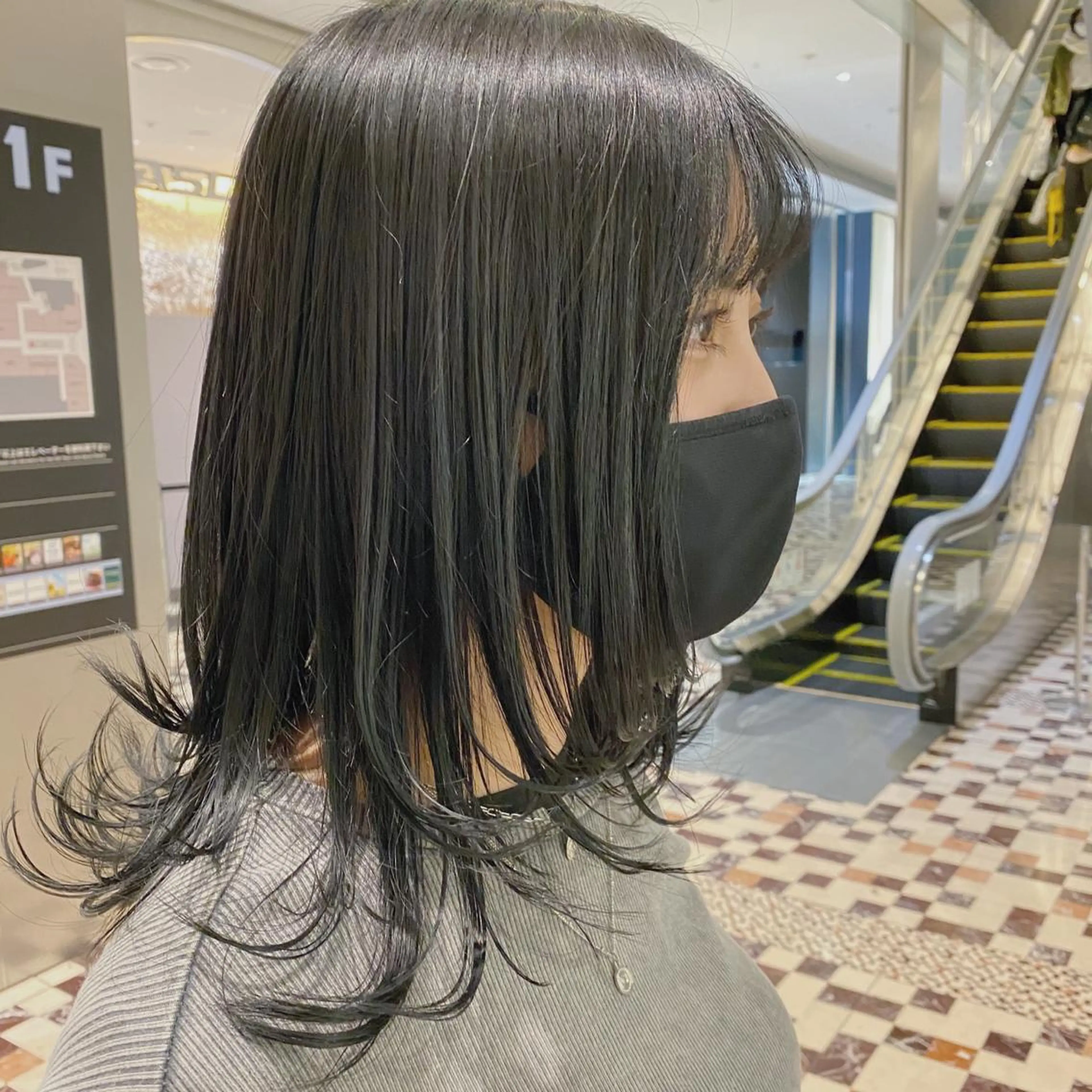 ロング カラー パーマ ヘアアレンジ メンズ 🍀髪質改善 ケアカラーrootsのヘアスタイル