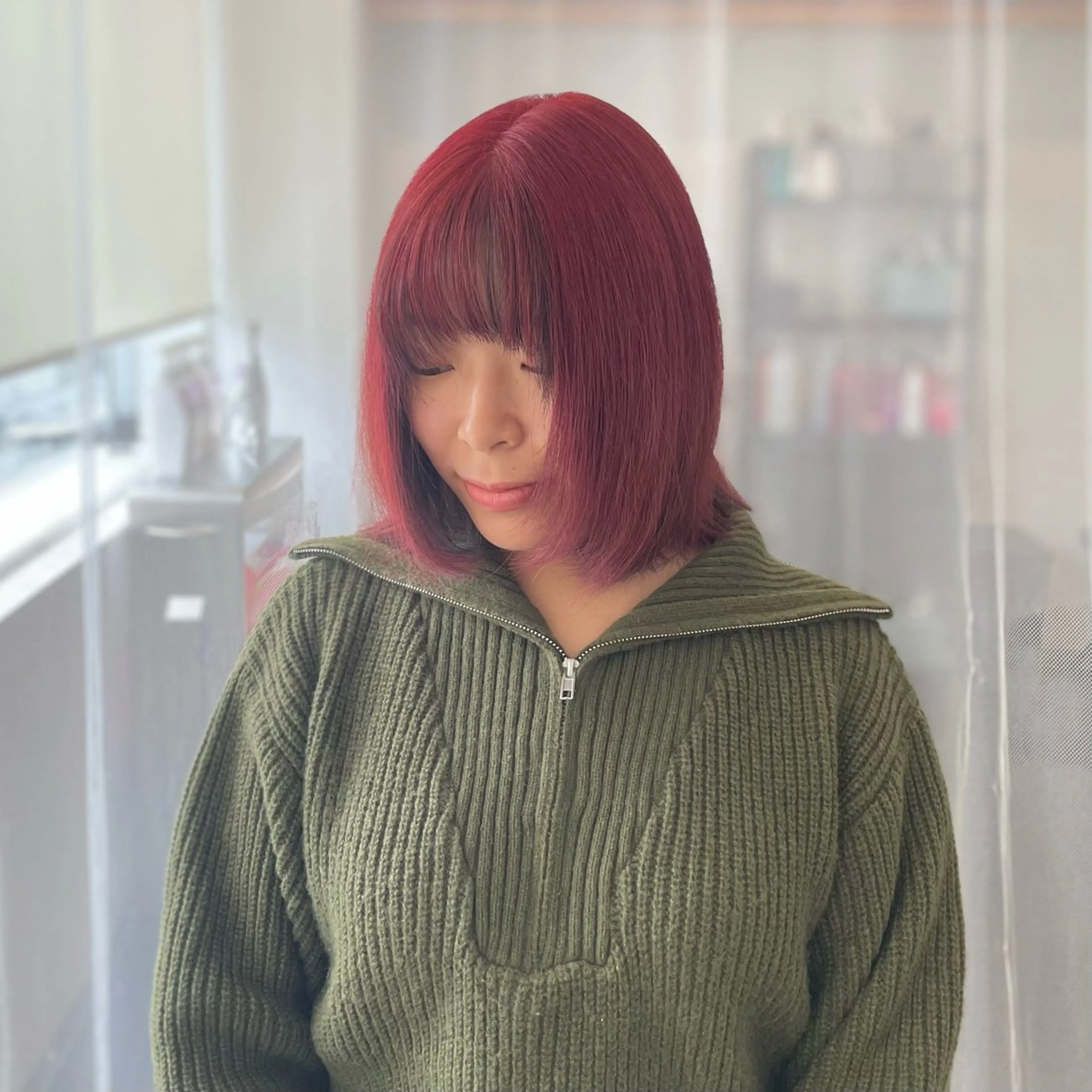 セミロング カラー ヘアカラー トリートメント GaKu/ハイトーン /ブリーチ/ブロンドのヘアスタイル