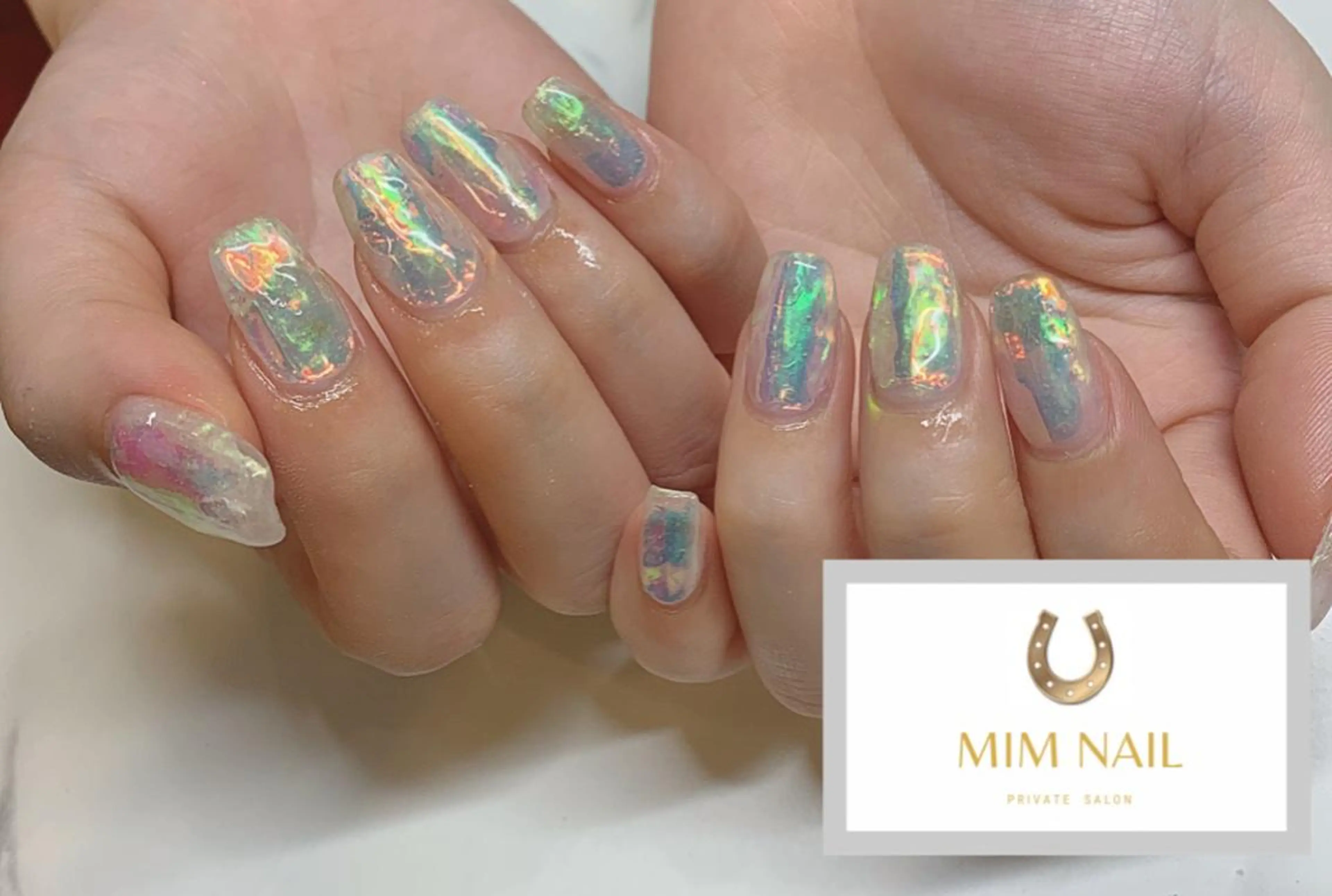 ネイル 氷ネイル・うるうるネイル *･*MIMnail 1号店･*:･*のネイルデザイン