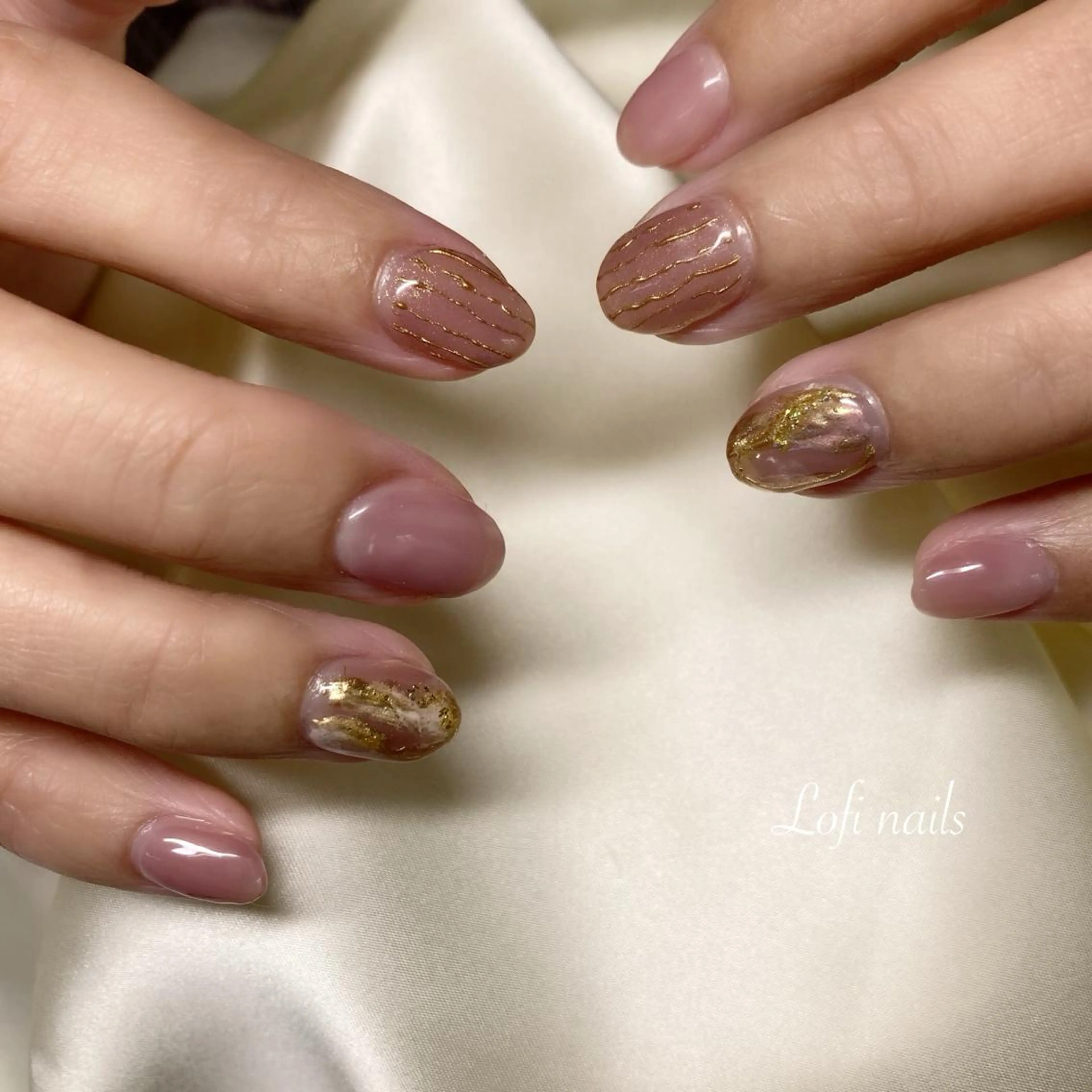 ネイル ニュアンスネイル Lofi nails ゆきこのネイルデザイン
