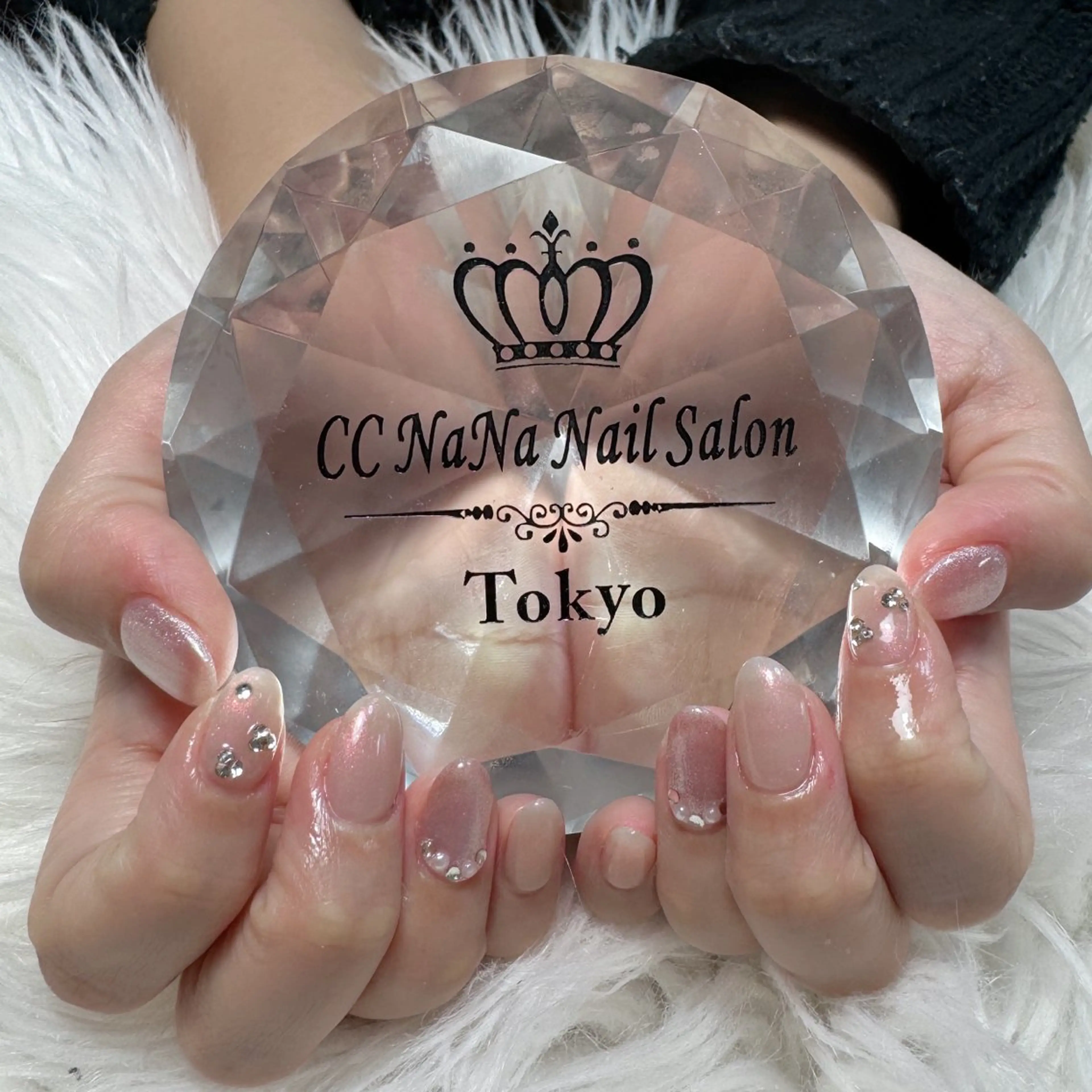 ネイル ハンドネイル 💎CC・NaNa 韓国風ネイル🌙Cのネイルデザイン