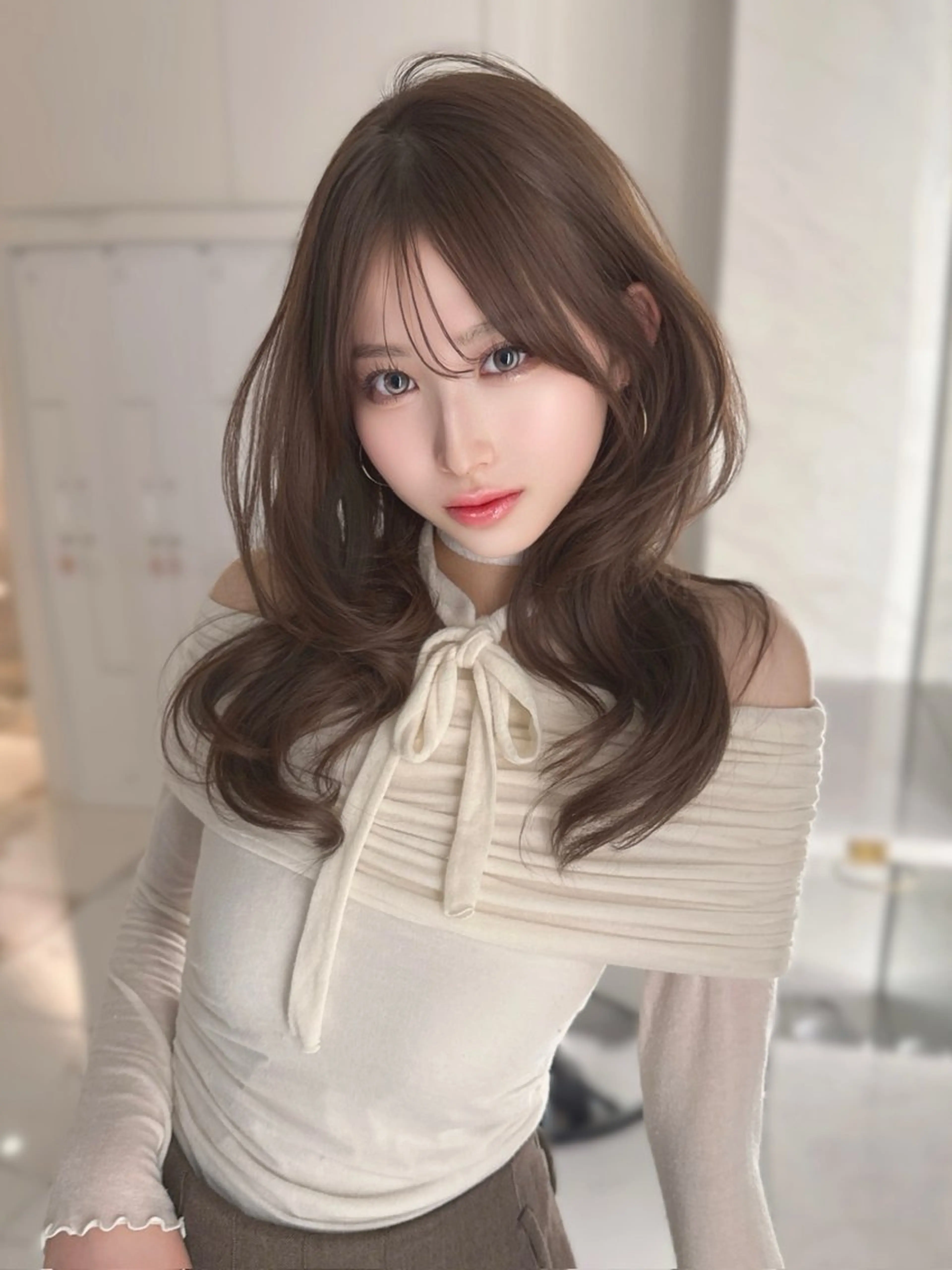 ロング 韓国風ヘア kiti Sakaeのヘアスタイル