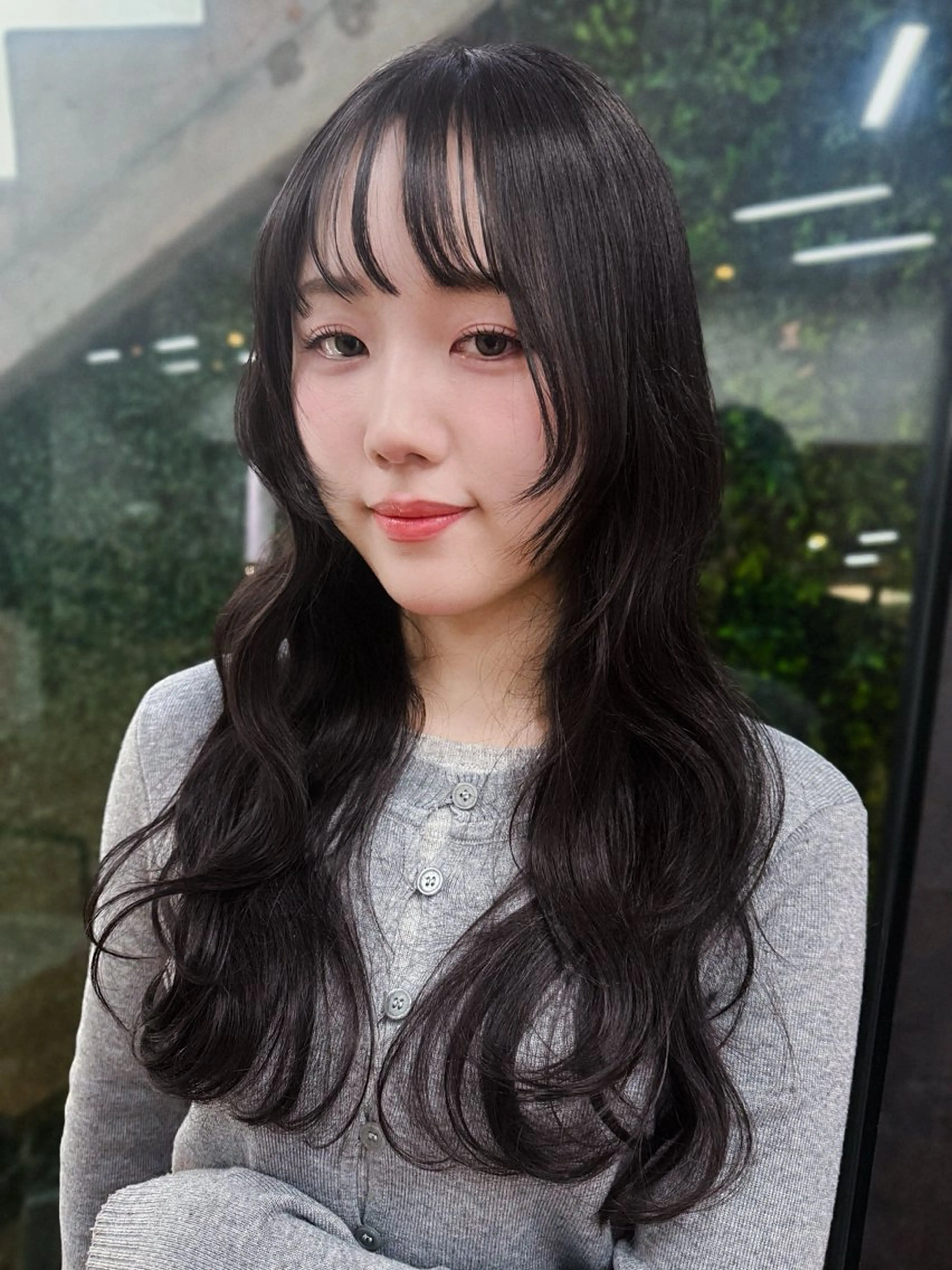 ロング カラー 顔周りカット レイヤーカット カット ヘアカラー トリートメント Pocket仙台 💚モエリのヘアスタイル