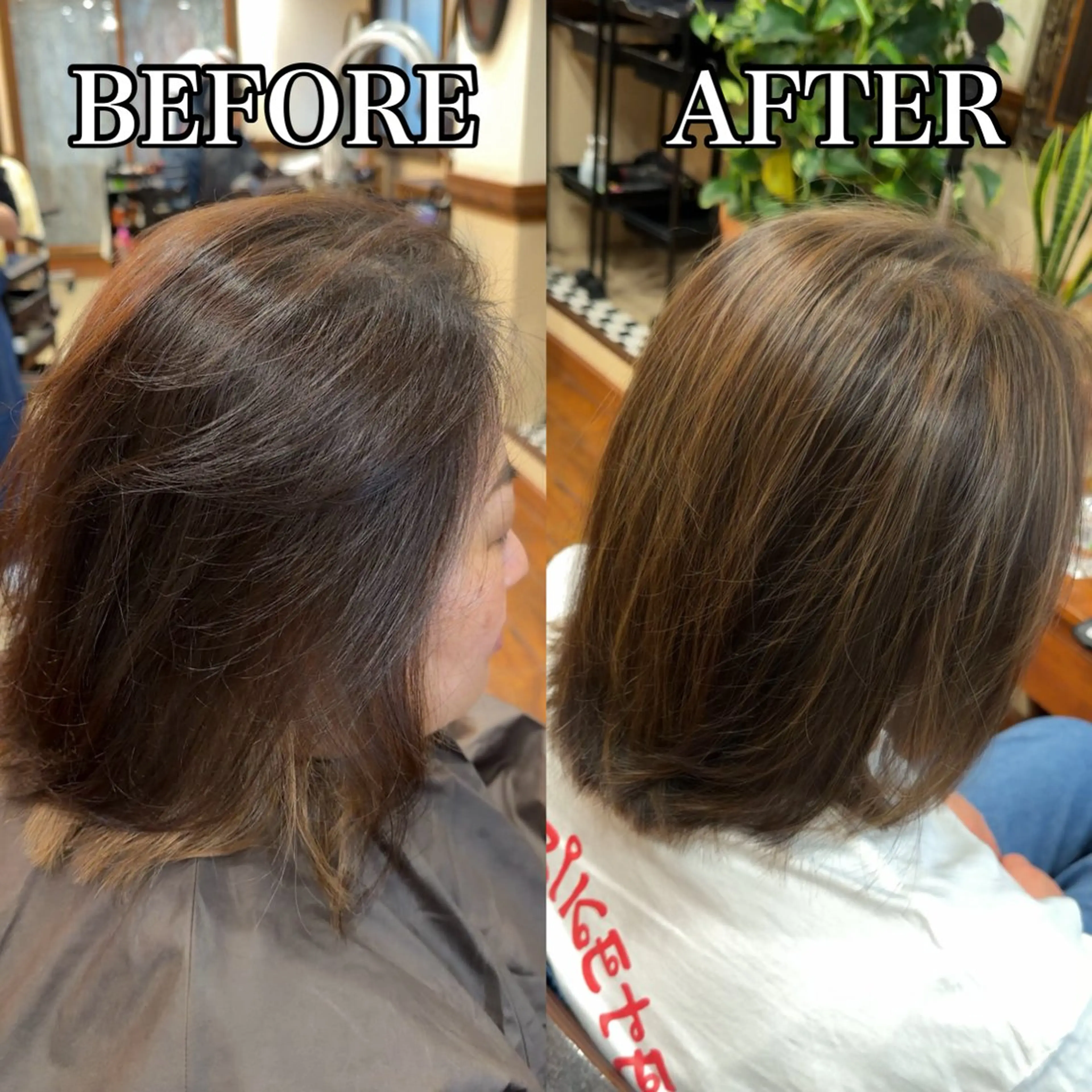 ショート カラー ハイライトカラー ハイライト 四日市/縮毛矯正/ ダメージレスカラーのヘアスタイル