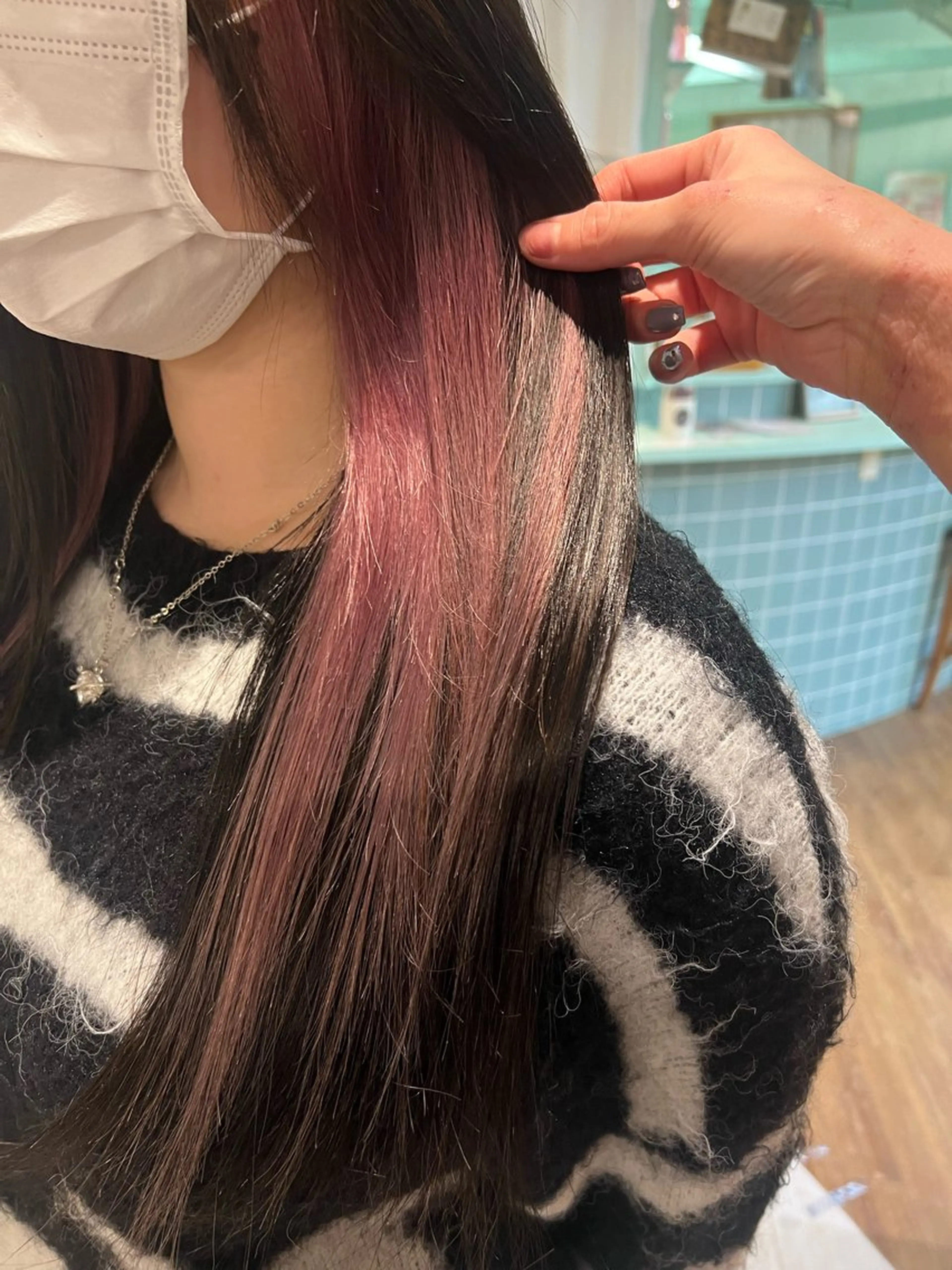 ロング カラー 顔周りカット/ボブ/ ツヤ髪/coconaのヘアスタイル