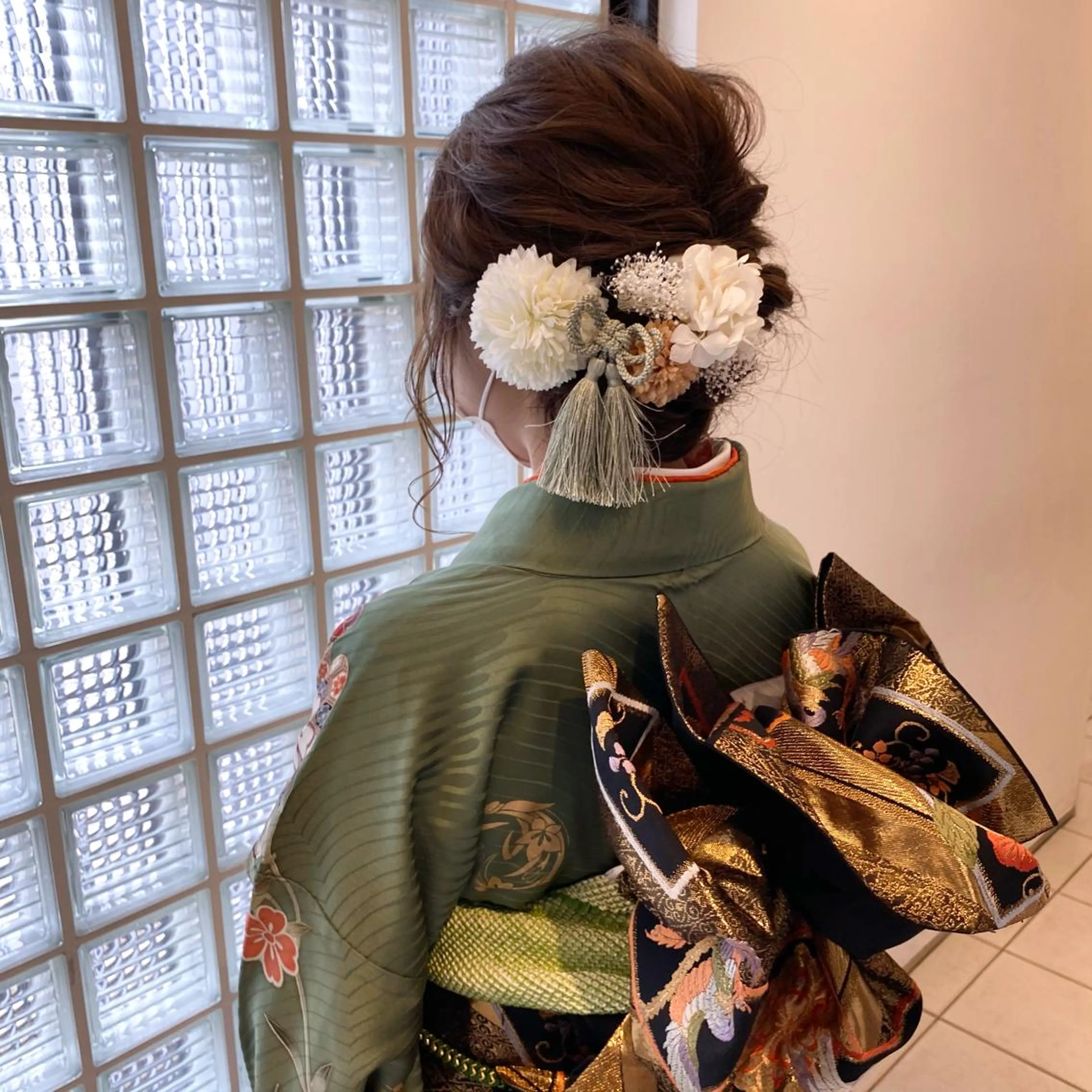 ヘアアレンジ ノンダメージ⭐️ 透明感カラー中田七菜のヘアスタイル