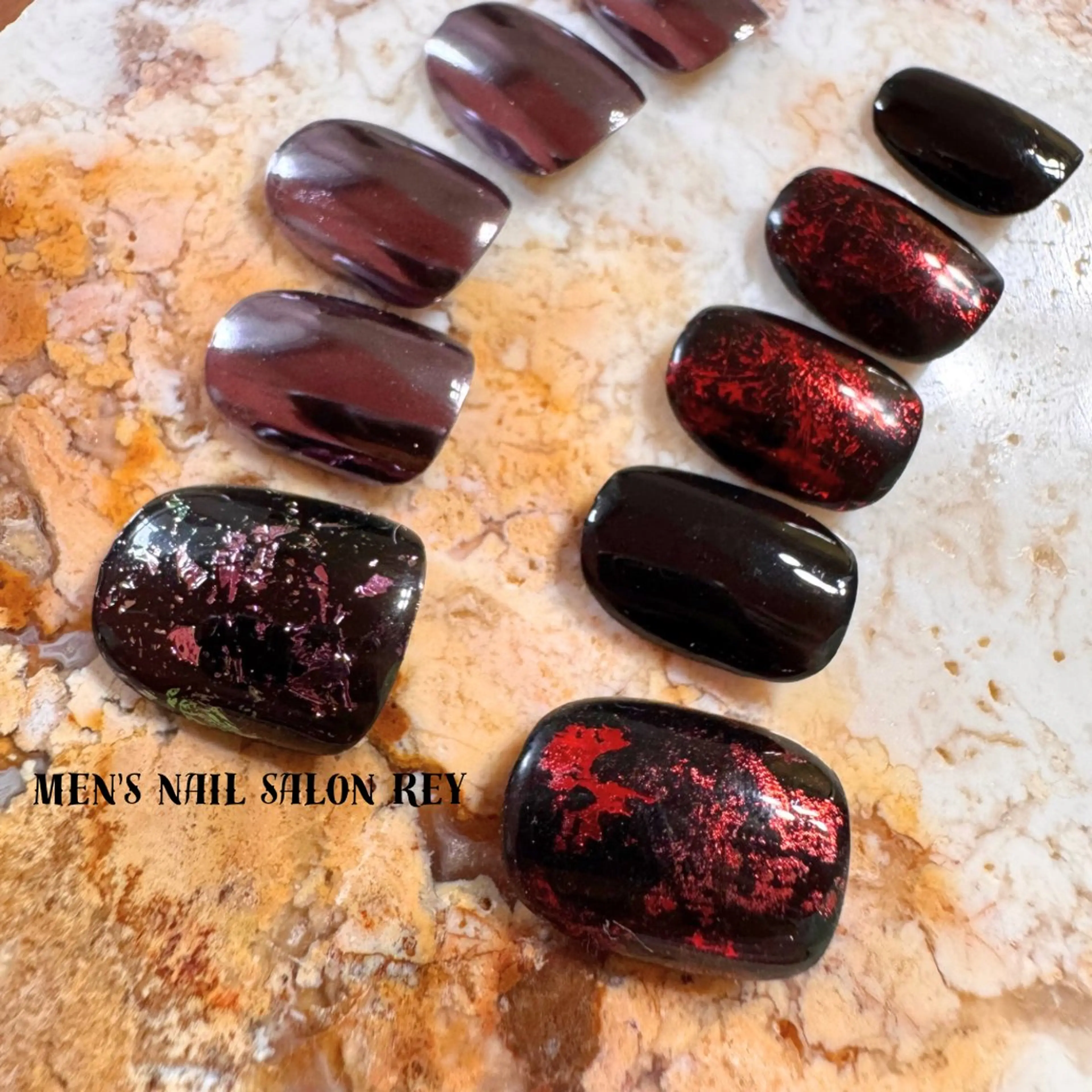 メンズ ネイル アートネイル シンプルネイル men's nail salon Rey所属・men's nail salon Reyのネイルデザイン