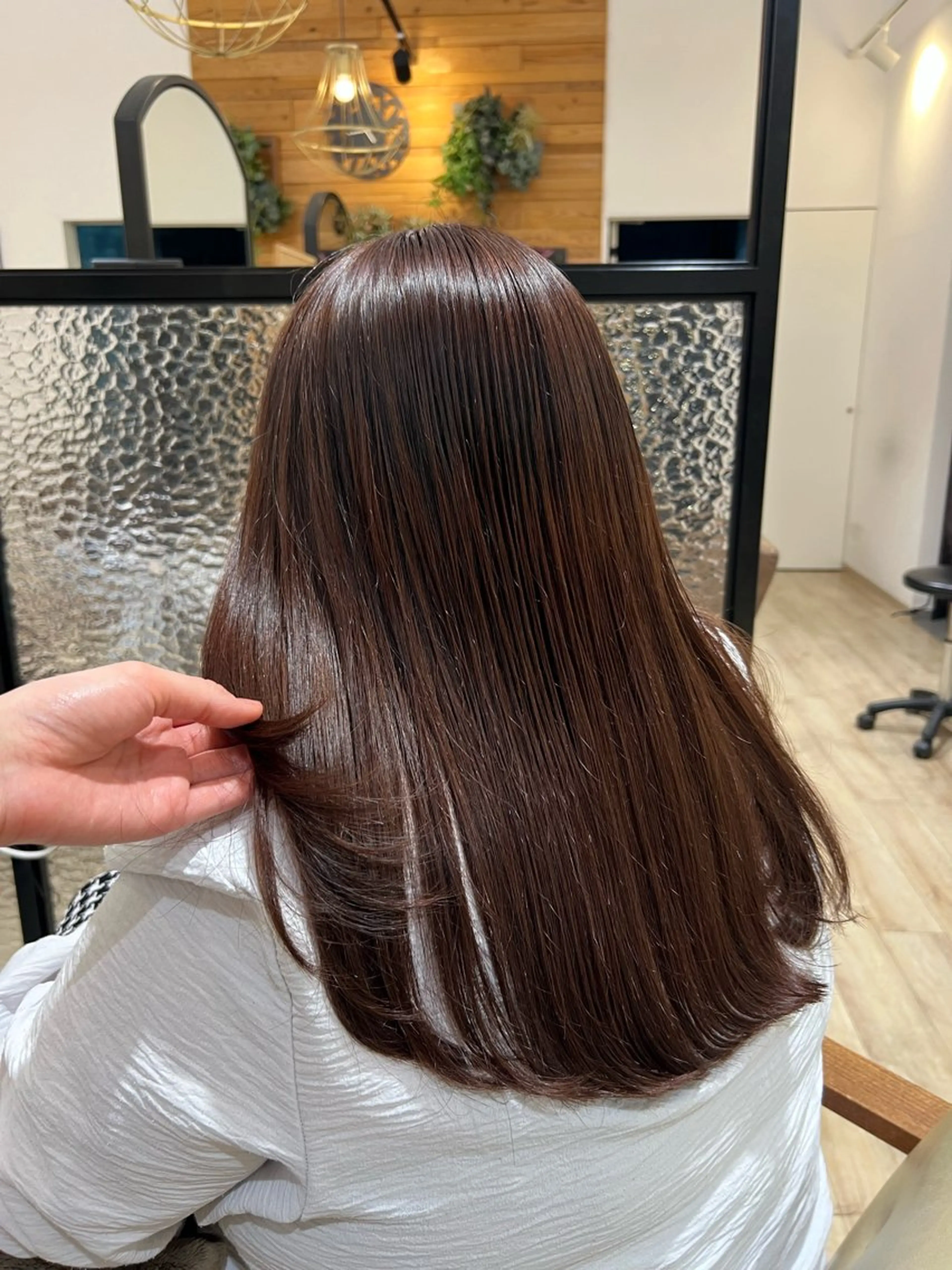 セミロング カット ヘアカラー sayaka / 本陣モデル募集中！のヘアスタイル