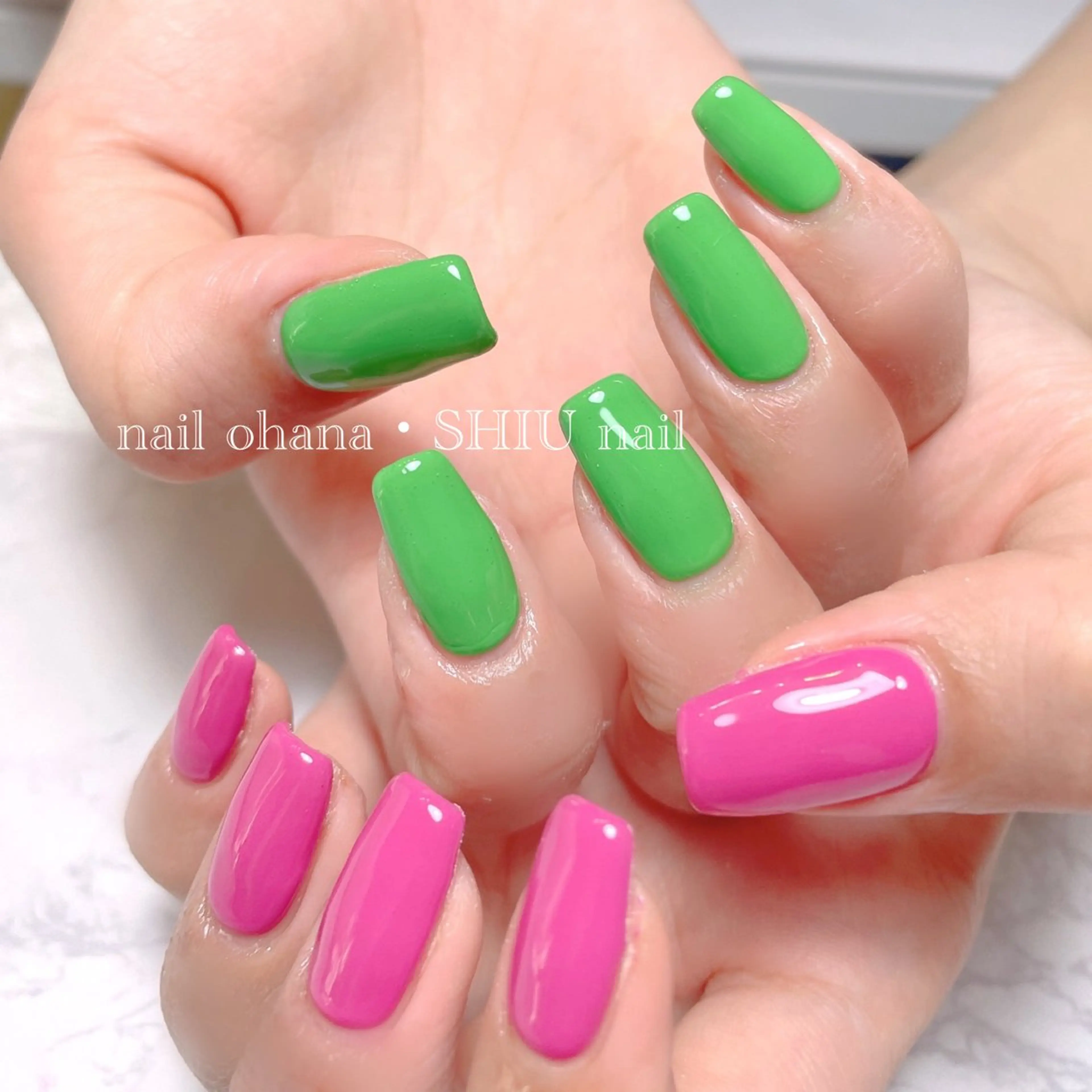 ワンカラー　2色まで　★ジェル付け替えオフ無料の写真