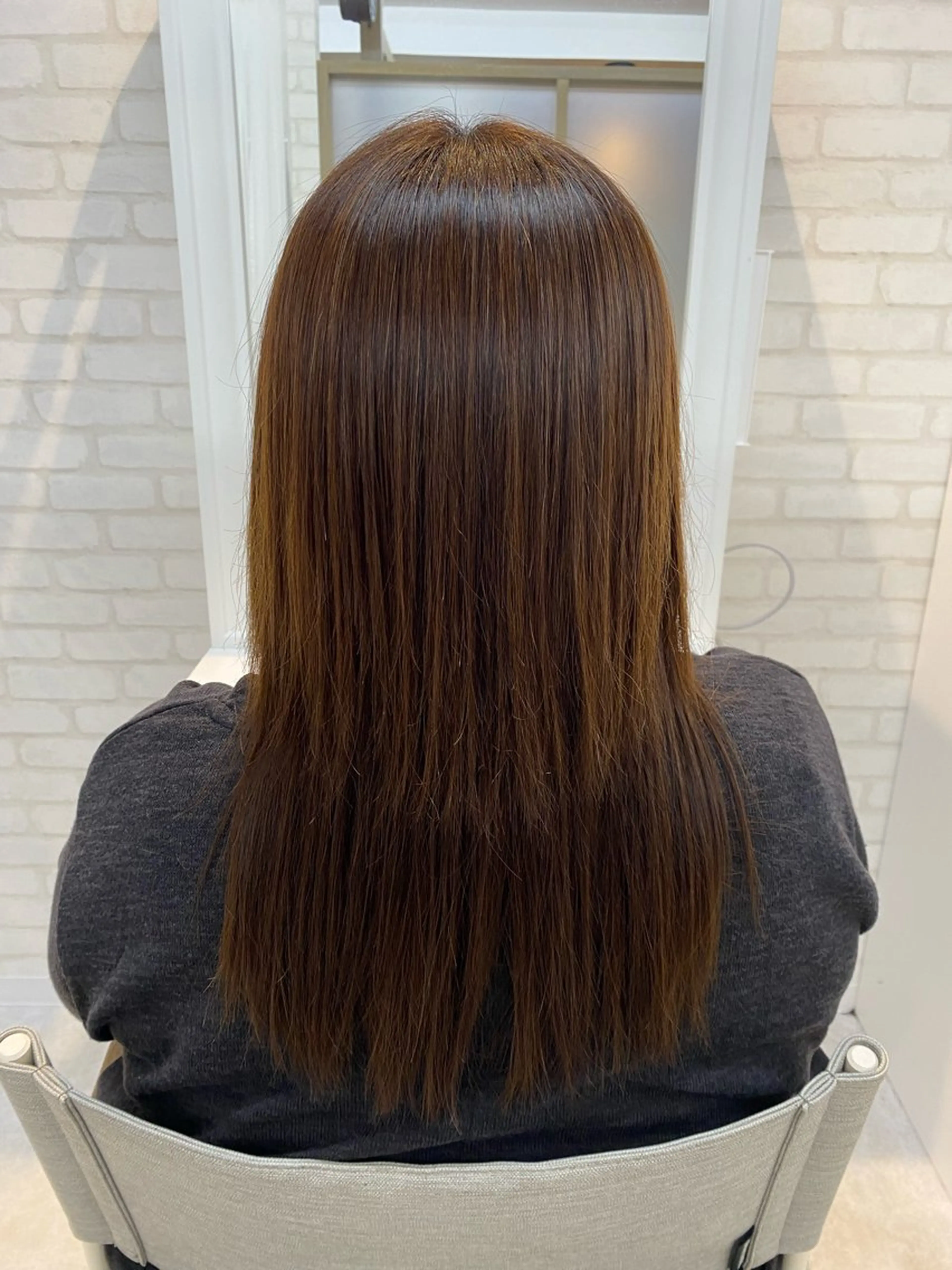 ロング 縮毛矯正 縮毛矯正 トリートメント THETAふじみ野 野宮のヘアスタイル