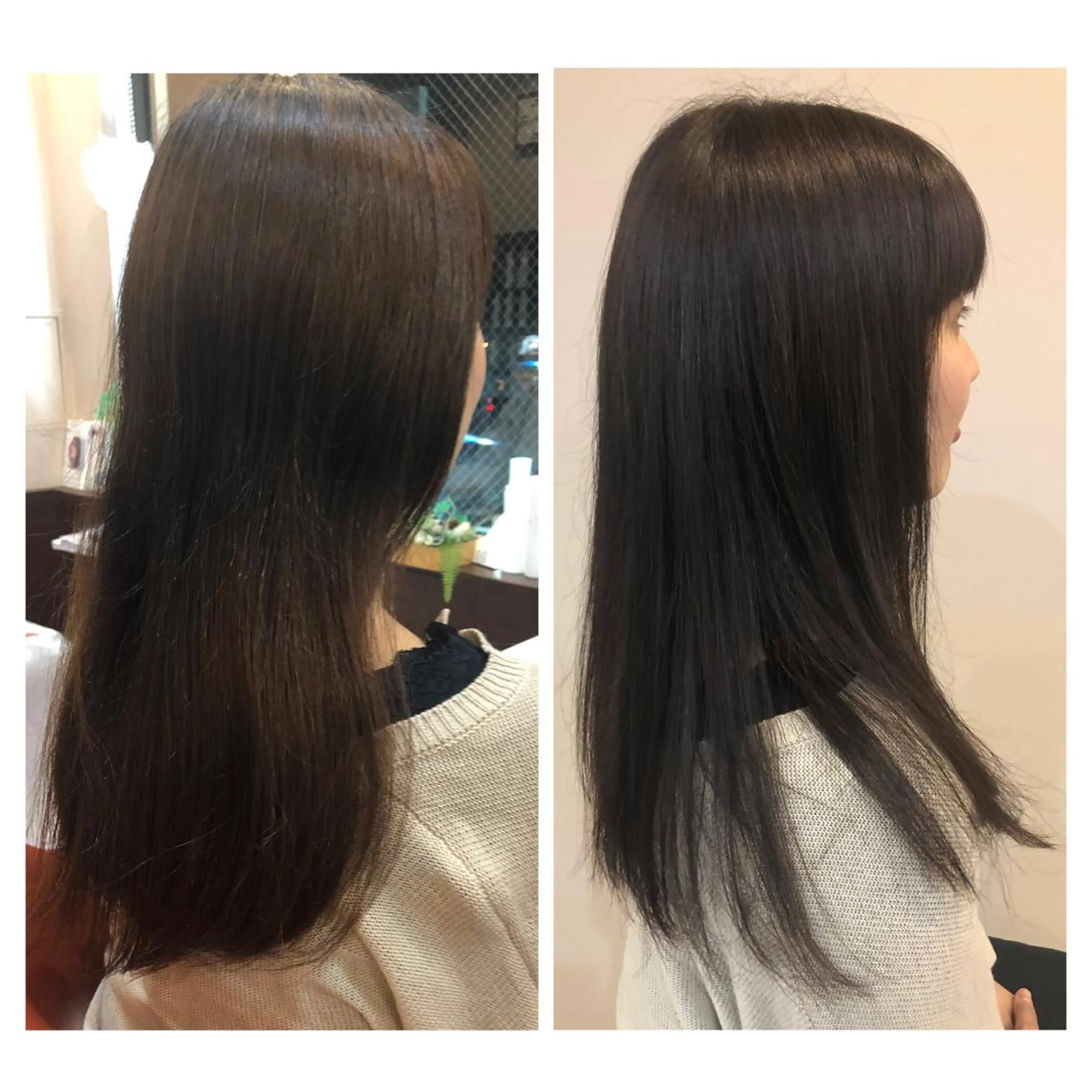 ロング カット ヘアカラー トリートメント やまぐち まりんのヘアスタイル