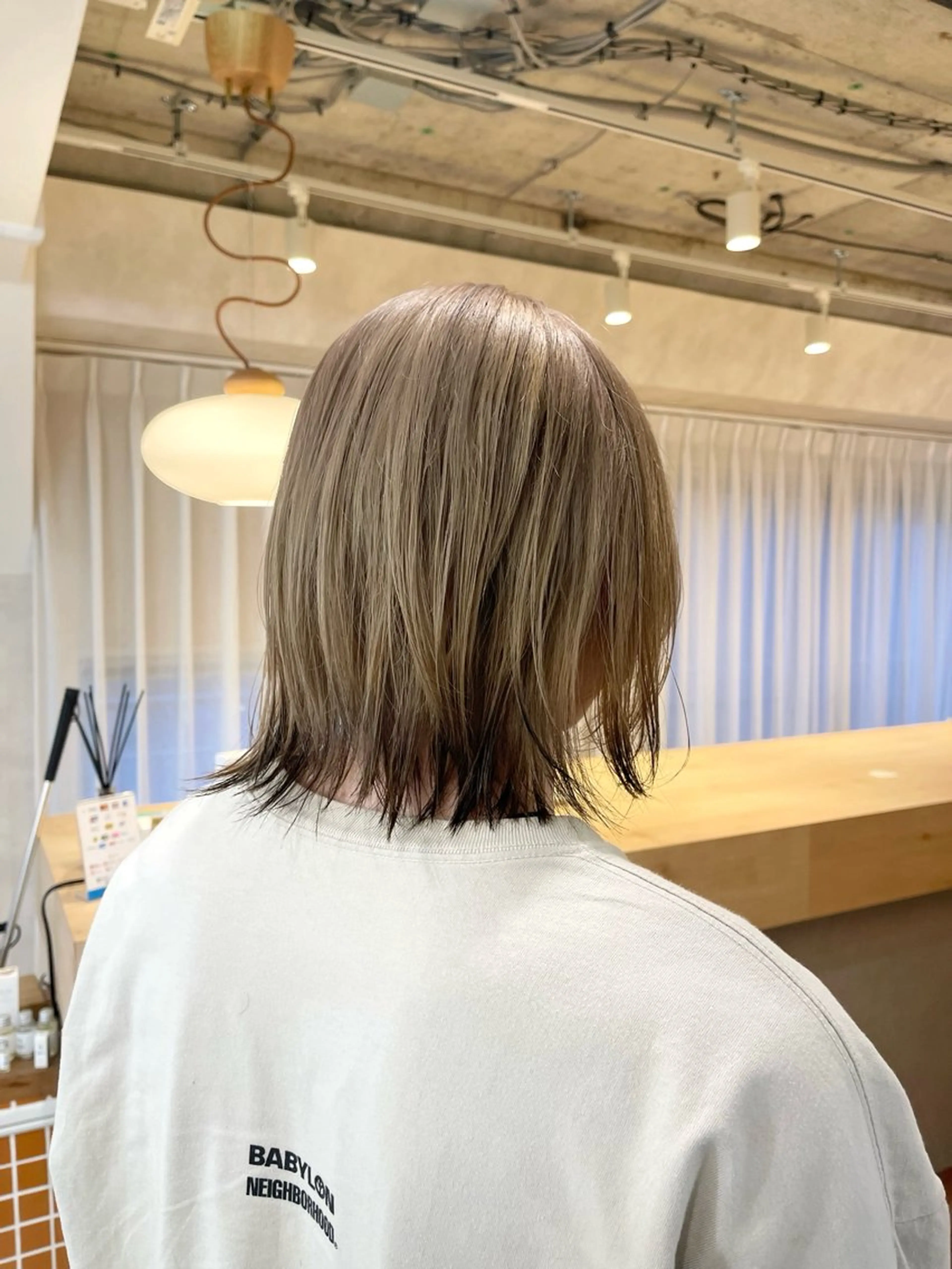 ミディアム カラー カット ヘアカラー トリートメント hair design SUN room【サンルーム渋谷】所属・レイヤーボブ/渋谷 /メンズyuinaのヘアスタイル