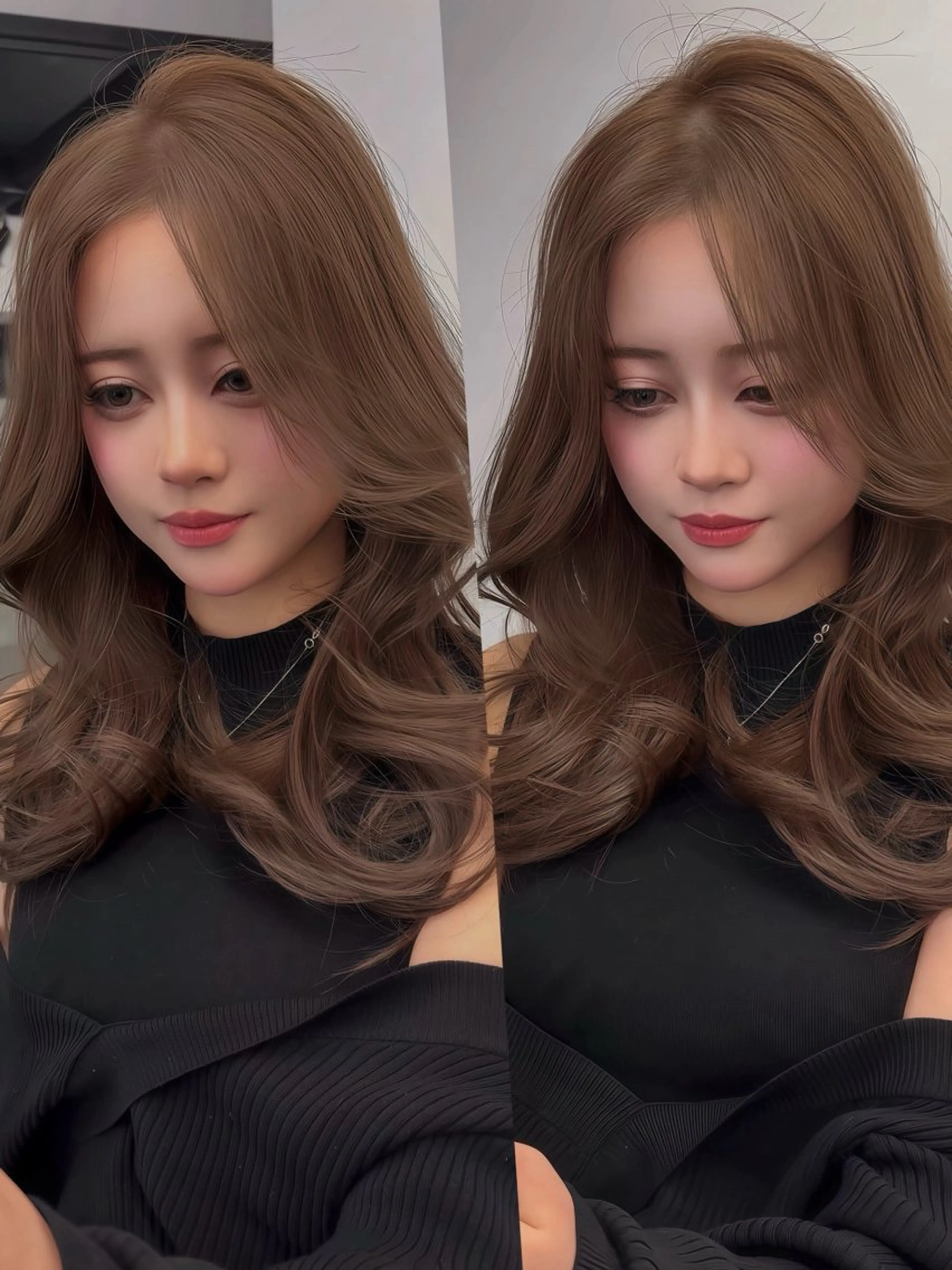 ロング カラー カット ヘアカラー 堀江/透明感 ベージュ/白川幸太のヘアスタイル