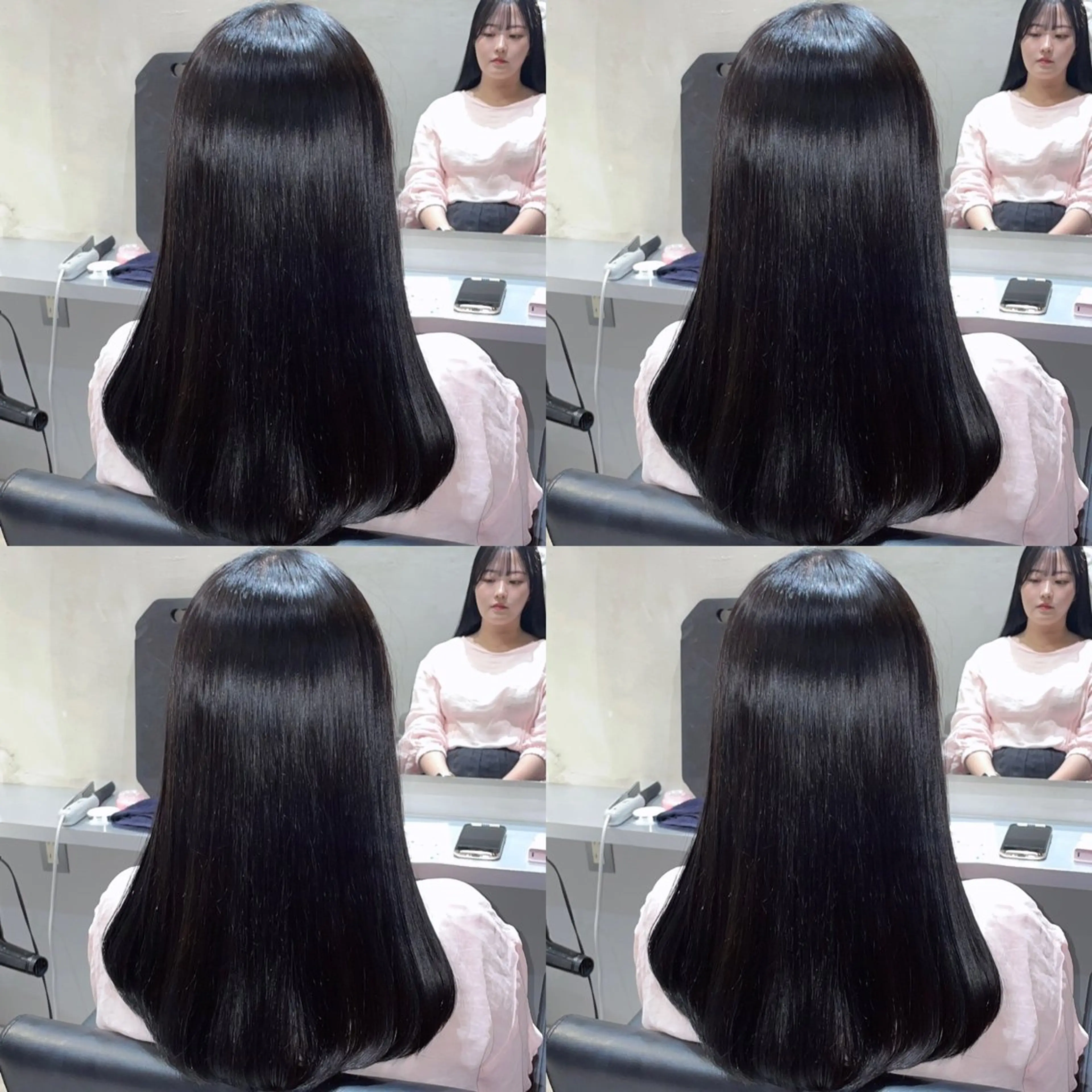 セミロング カラー パーマ カット ヘアカラー 縮毛矯正 Minami. 🩵 再現性特化ヘアのヘアスタイル