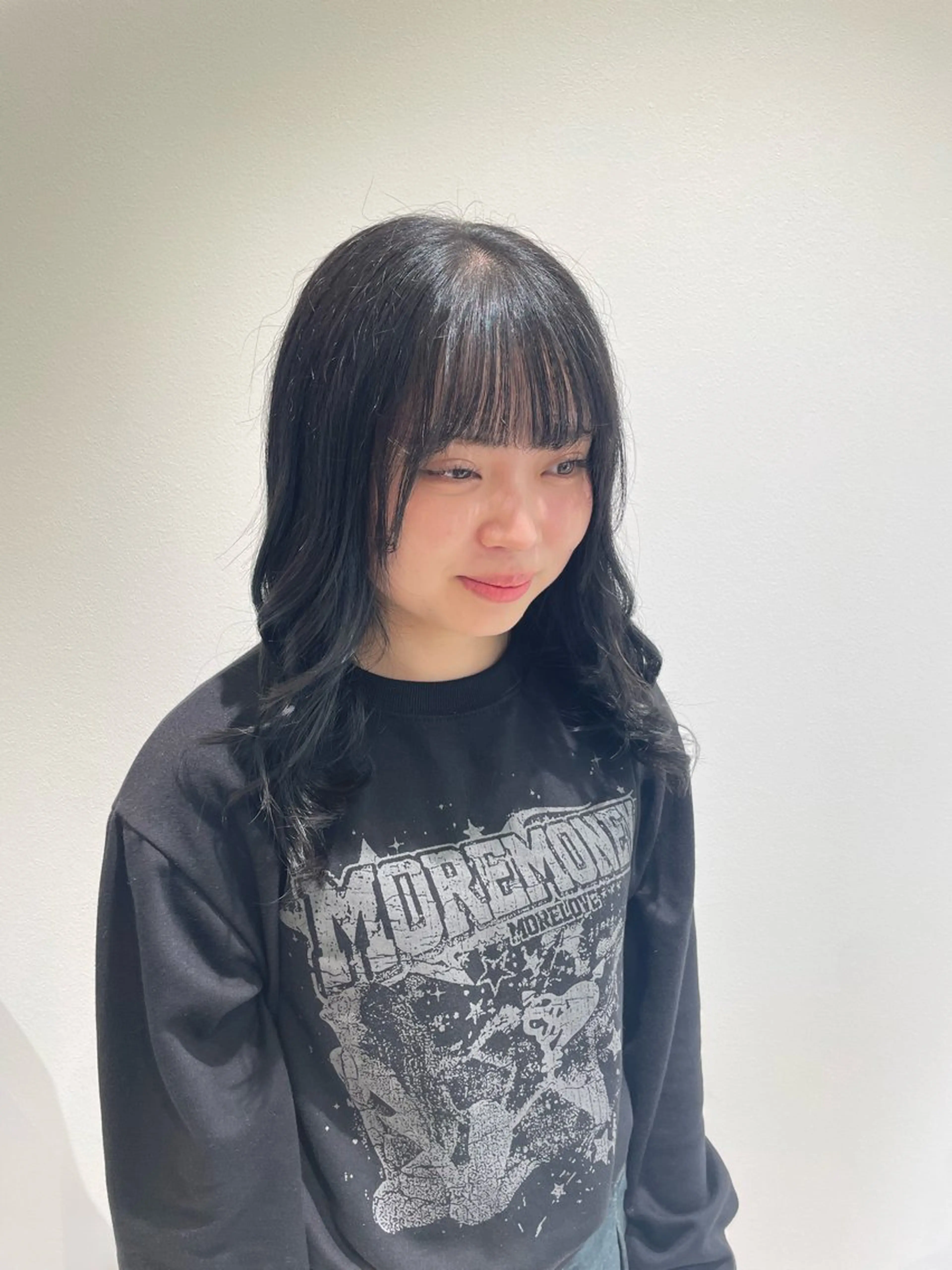 カラー ネイビーカラー ヘアカラー トリートメント ボブ／ブリーチカラー ／ゆづき🌟のヘアスタイル