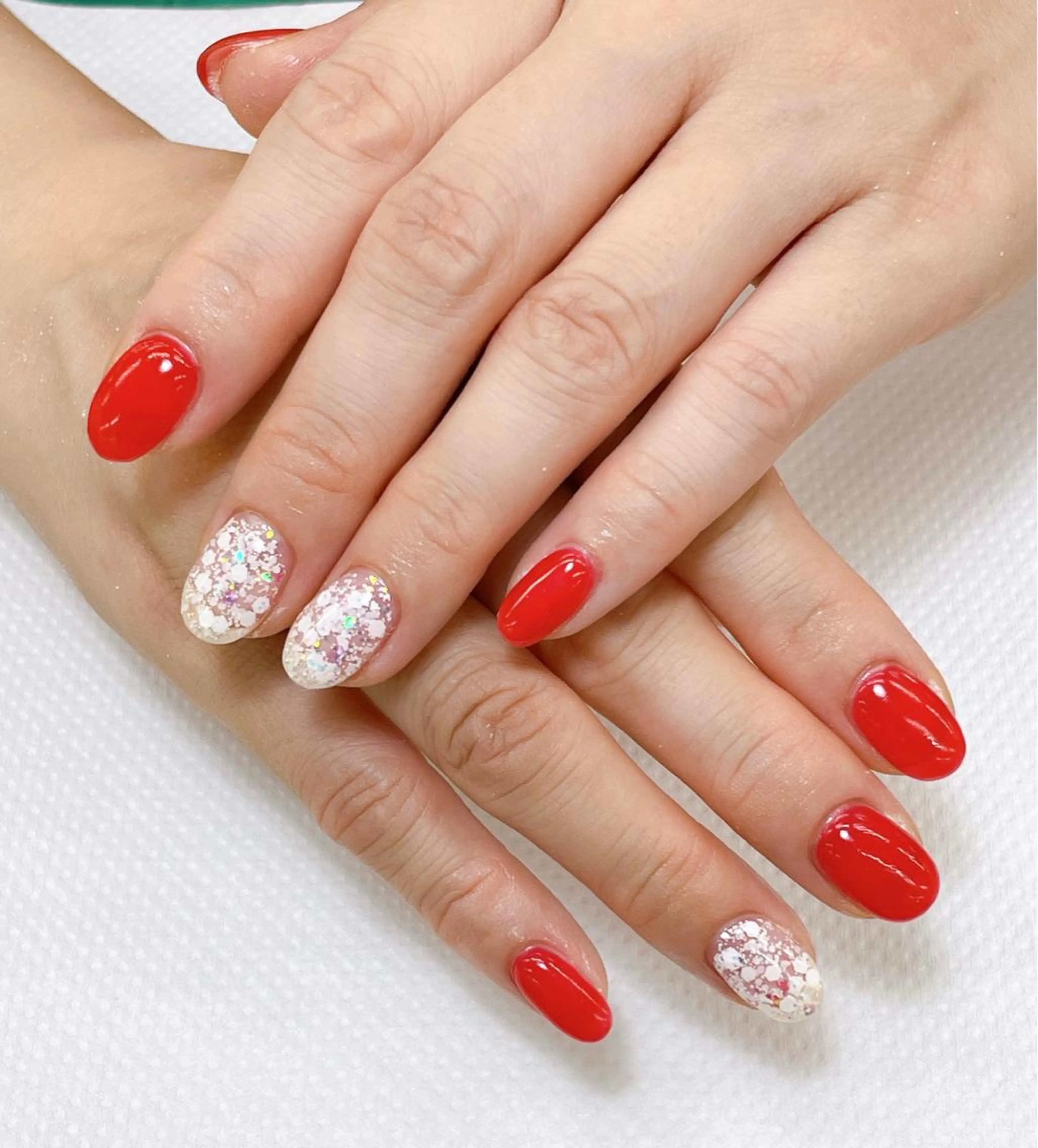 ネイル クリアネイル キラキラネイル ラメ(グリッター) 前田 優佳のネイルデザイン