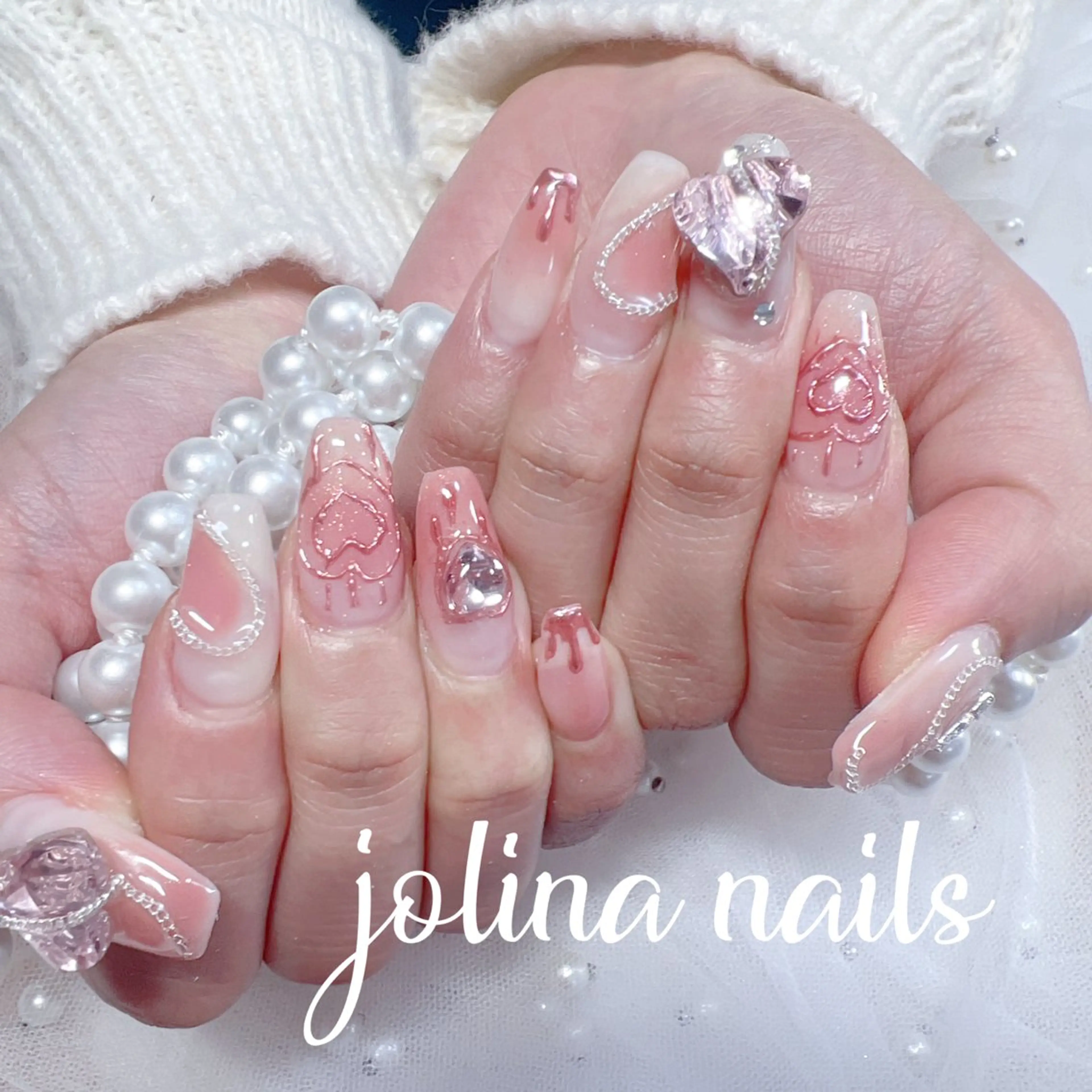 ネイル スカルプネイル ネイルチップ ハンドネイル jolina nails鶴見店のネイルデザイン