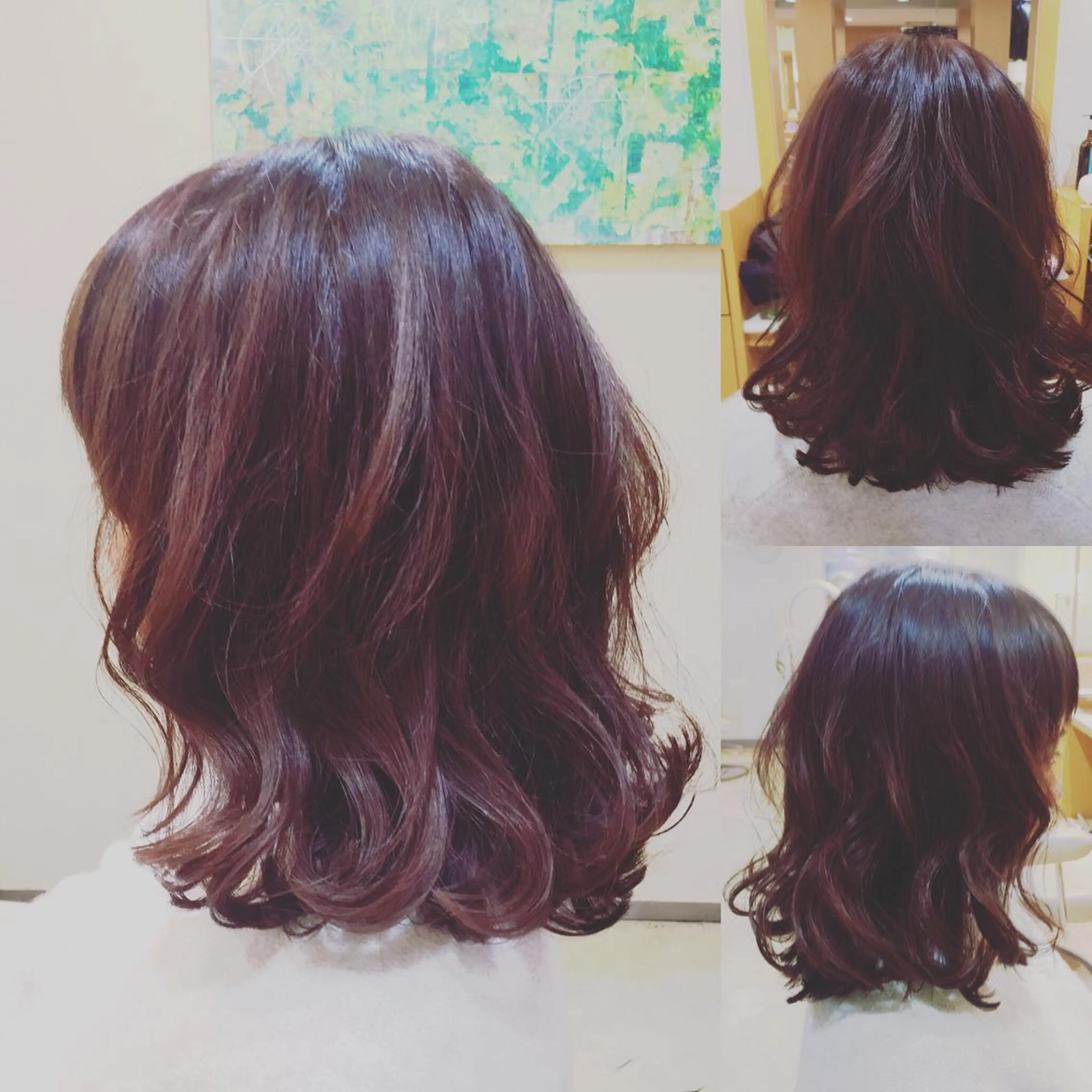 ミディアム カラー ベージュカラー ピンクカラー ピンクベージュ 外ハネヘア 🐝肥田 しょーと🐝のヘアスタイル