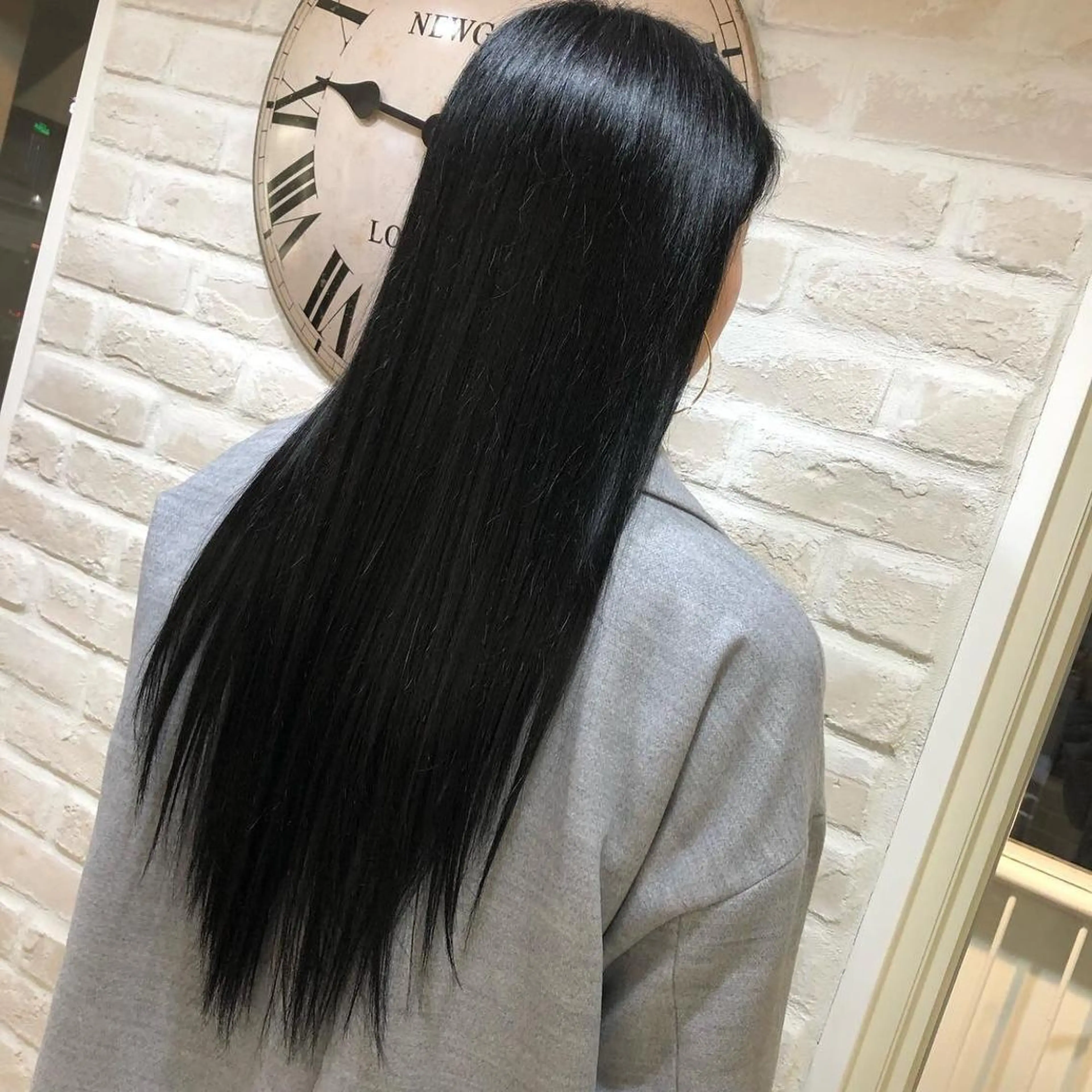 ロング カラー 縮毛矯正 Aujua ソムリエ 勝又舞夏のヘアスタイル