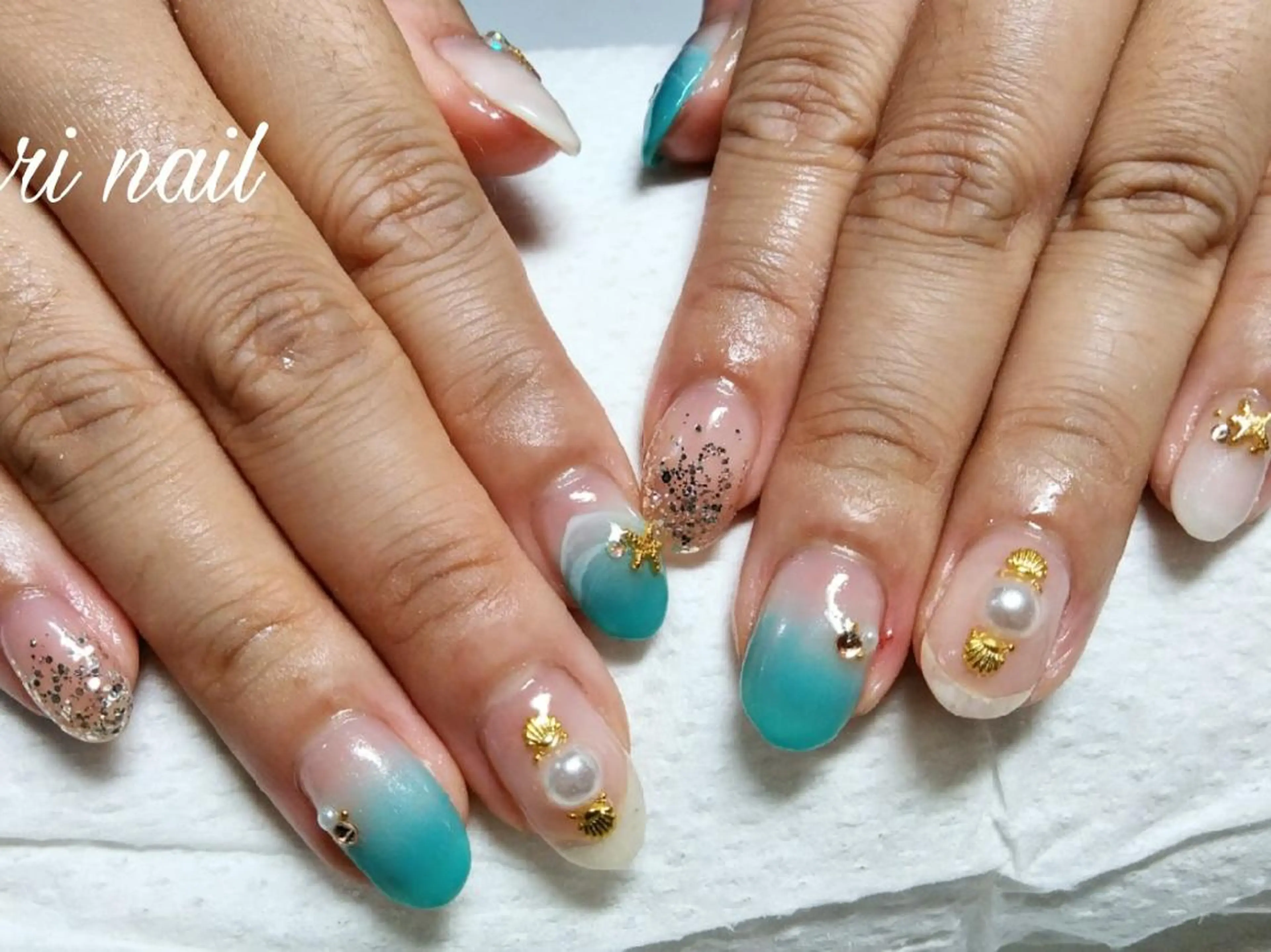 ネイル 夏ネイル ＊arbre nail＊.アーブルネイル所属・✯.。 arbre  nail 。✯.のネイルデザイン