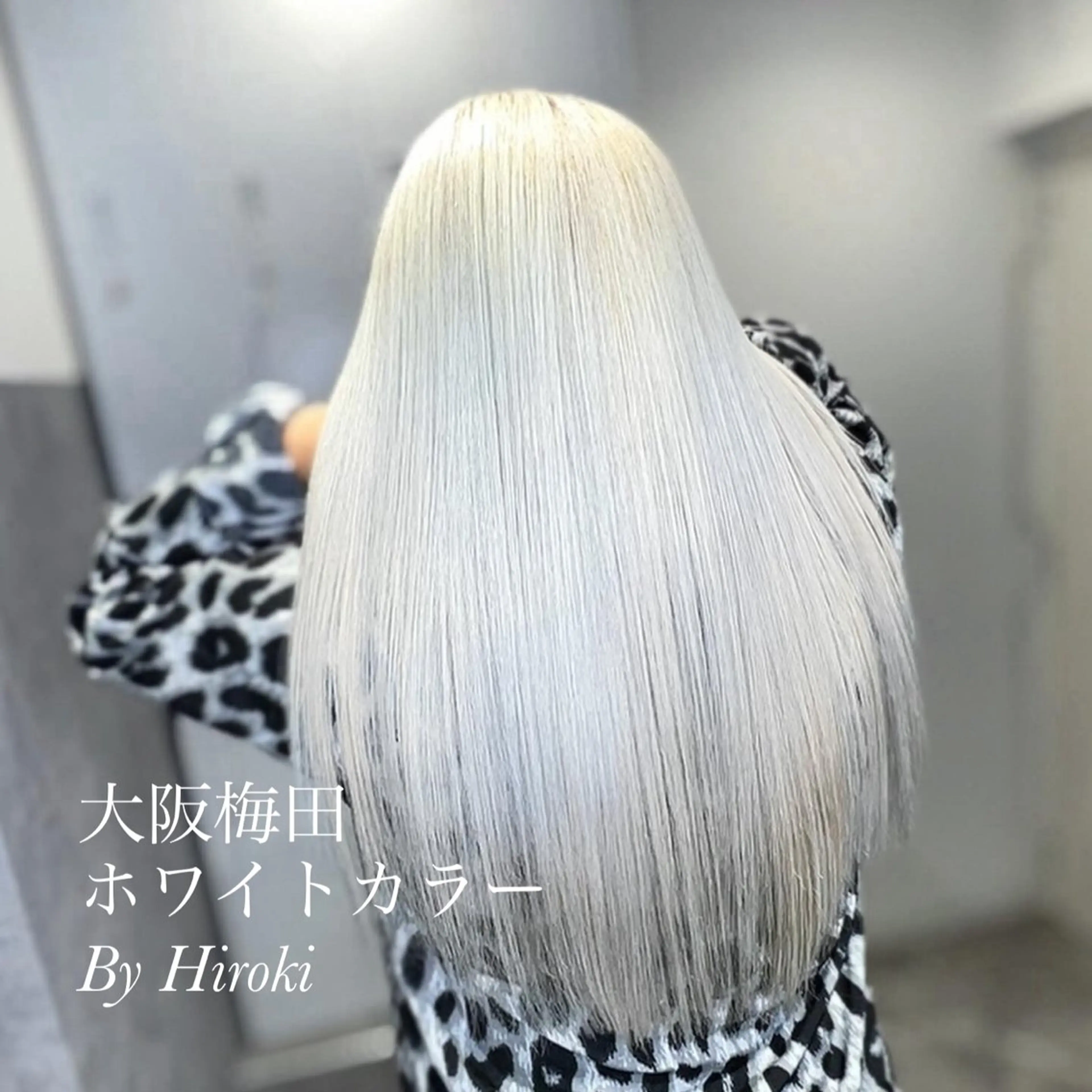 ロング カラー mimiiy梅田 中崎町ハイトーンのヘアスタイル