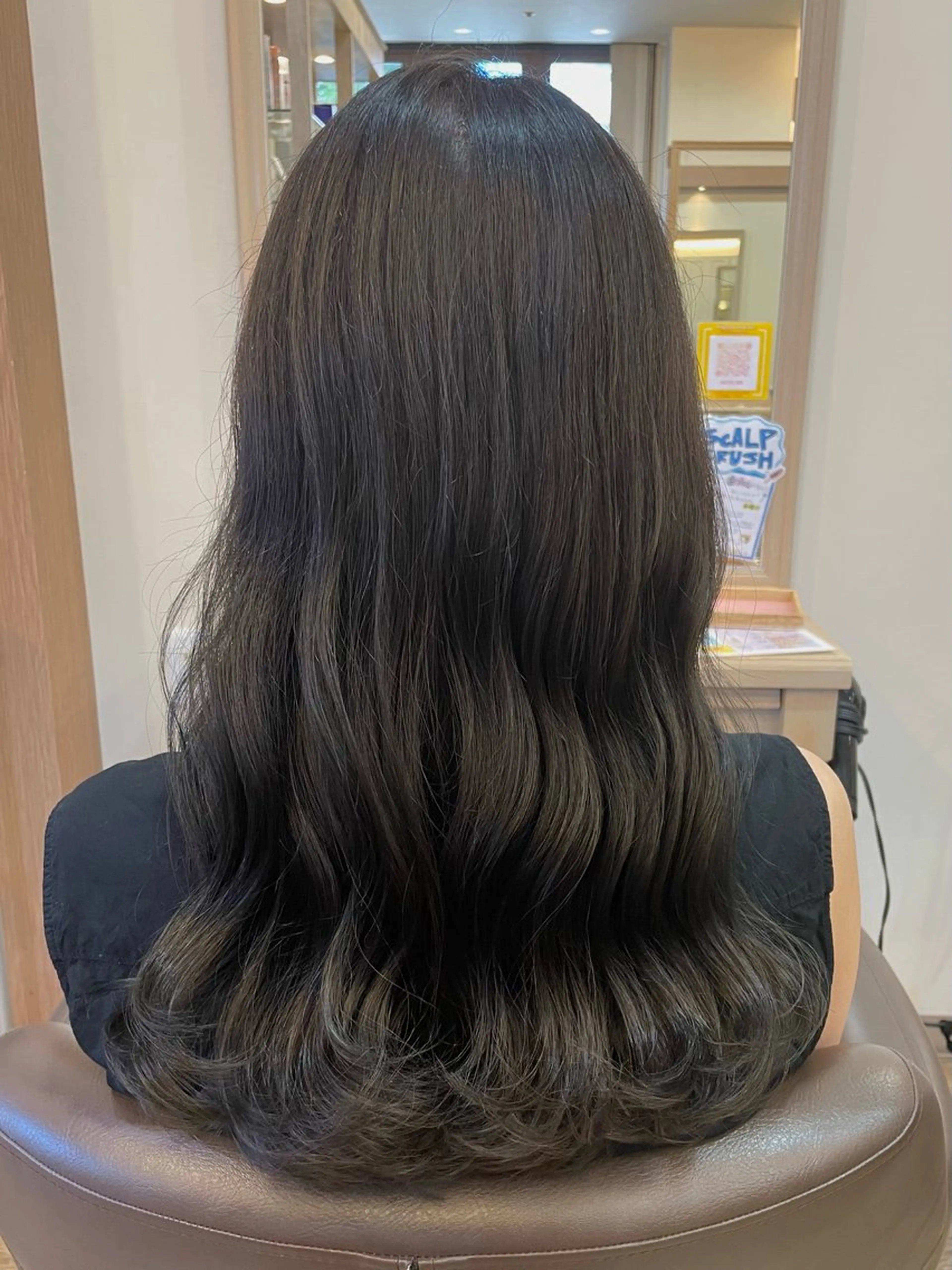 ロング カラー ダークグレー メンズパーマ🌀/ 中村郁未のヘアスタイル