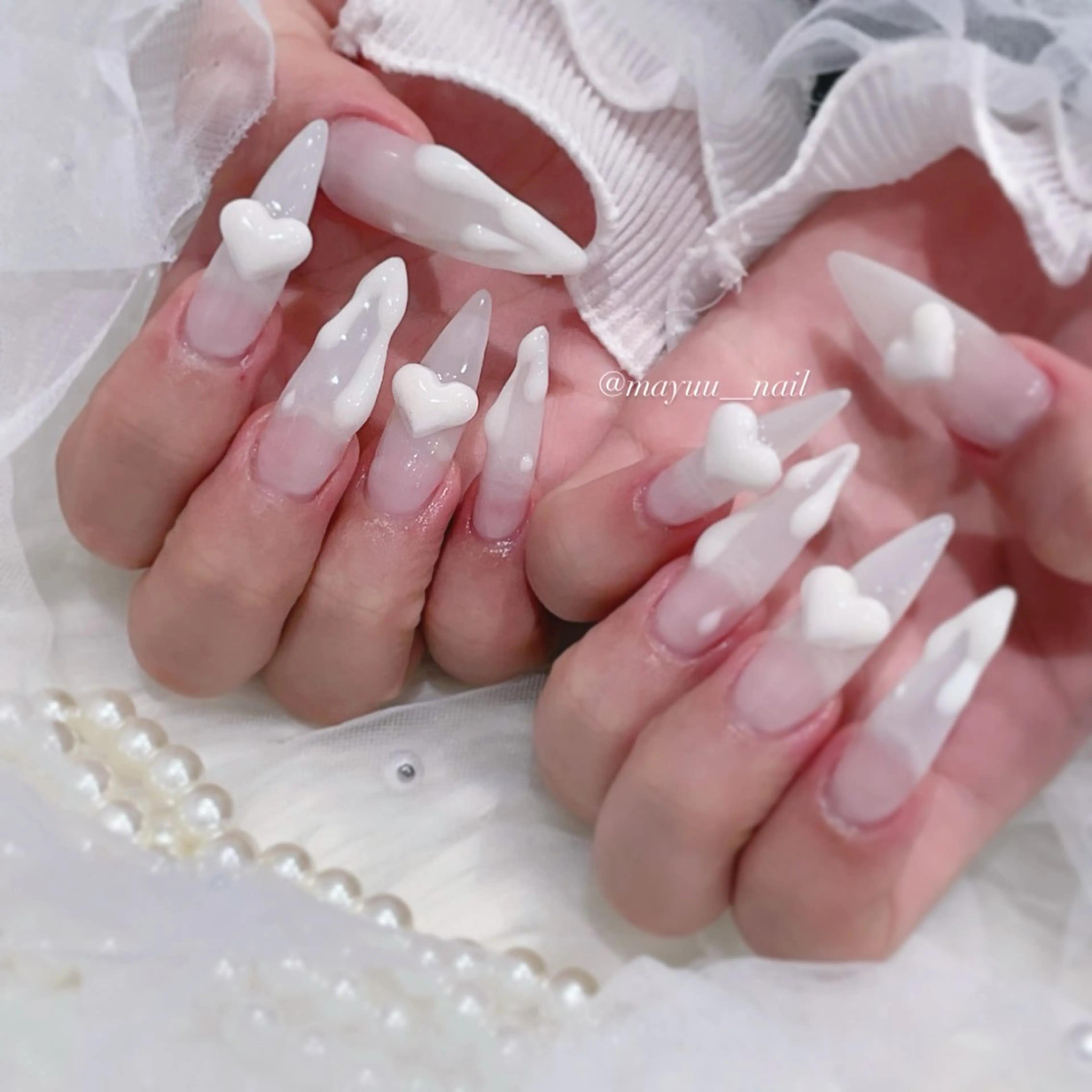 ネイル ハンドネイル 🎀 Mayu 🎀痛ネイルのネイルデザイン