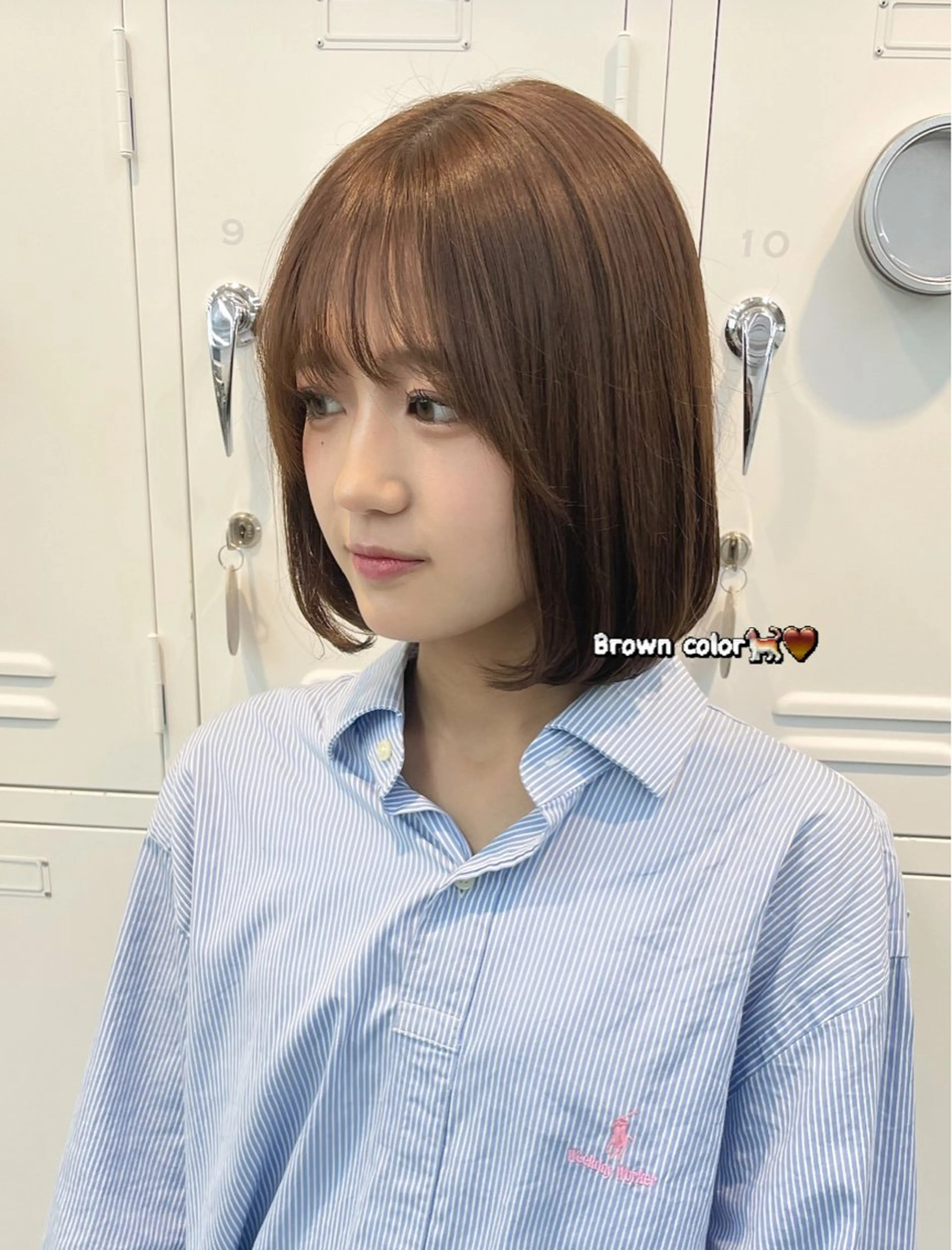 カラー ボブ ヘアカラー トリートメント 🎀メンズパーマ☆ 艶カラー☆Syuriのヘアスタイル