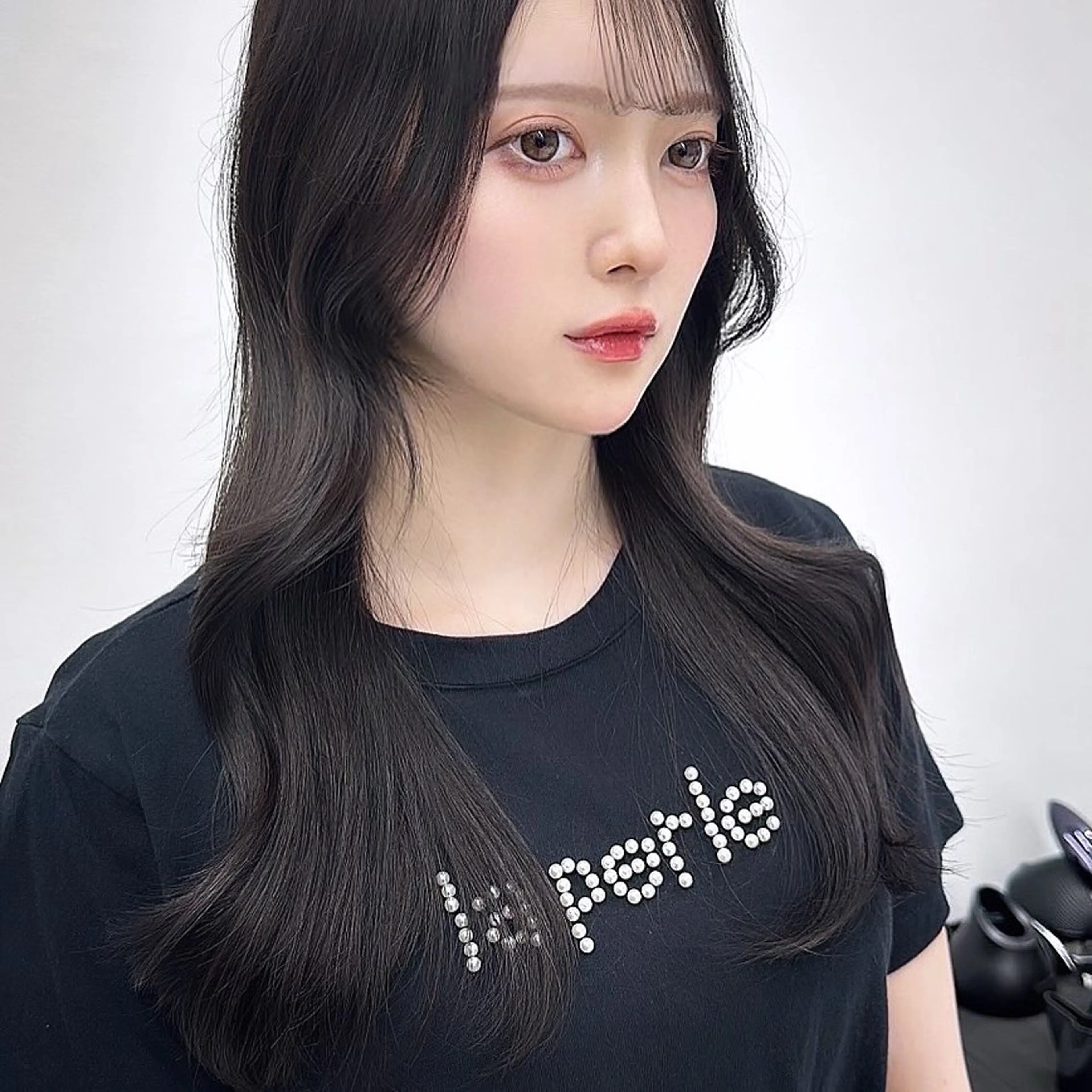 セミロング カラー カット ヘアカラー トリートメント ヘアセット 🎀ツヤ髪/韓国 ヘアミカ🎀のヘアスタイル